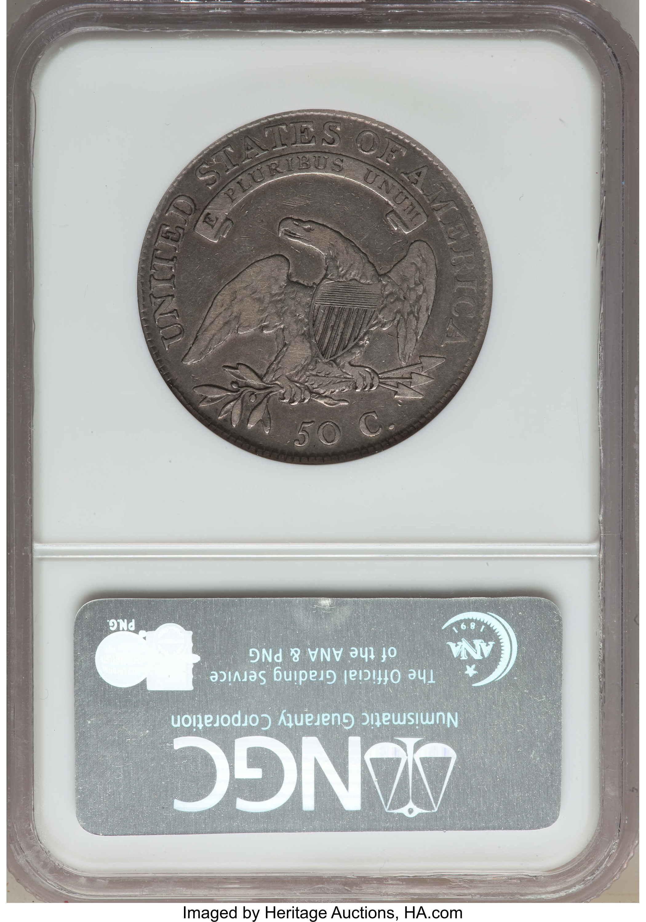image for: 1808 50C O-102, High R.5, VF35 NGC. NGC Census: (1/2). PCGS Population: (1/3).  ...