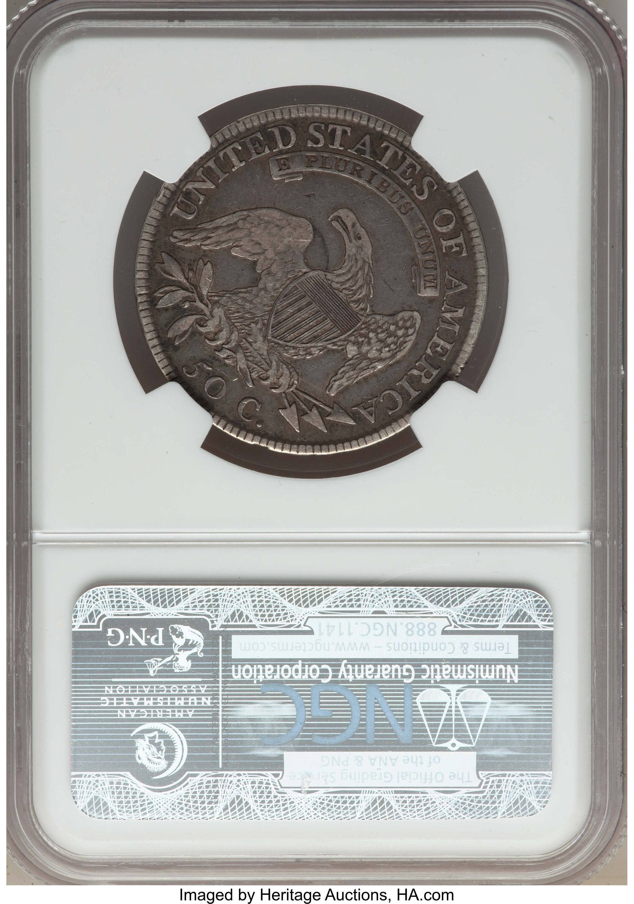 image for: 1810 50C O-101, R.1, VF30 NGC. NGC Census: (2/26). PCGS Population: (0/15)....