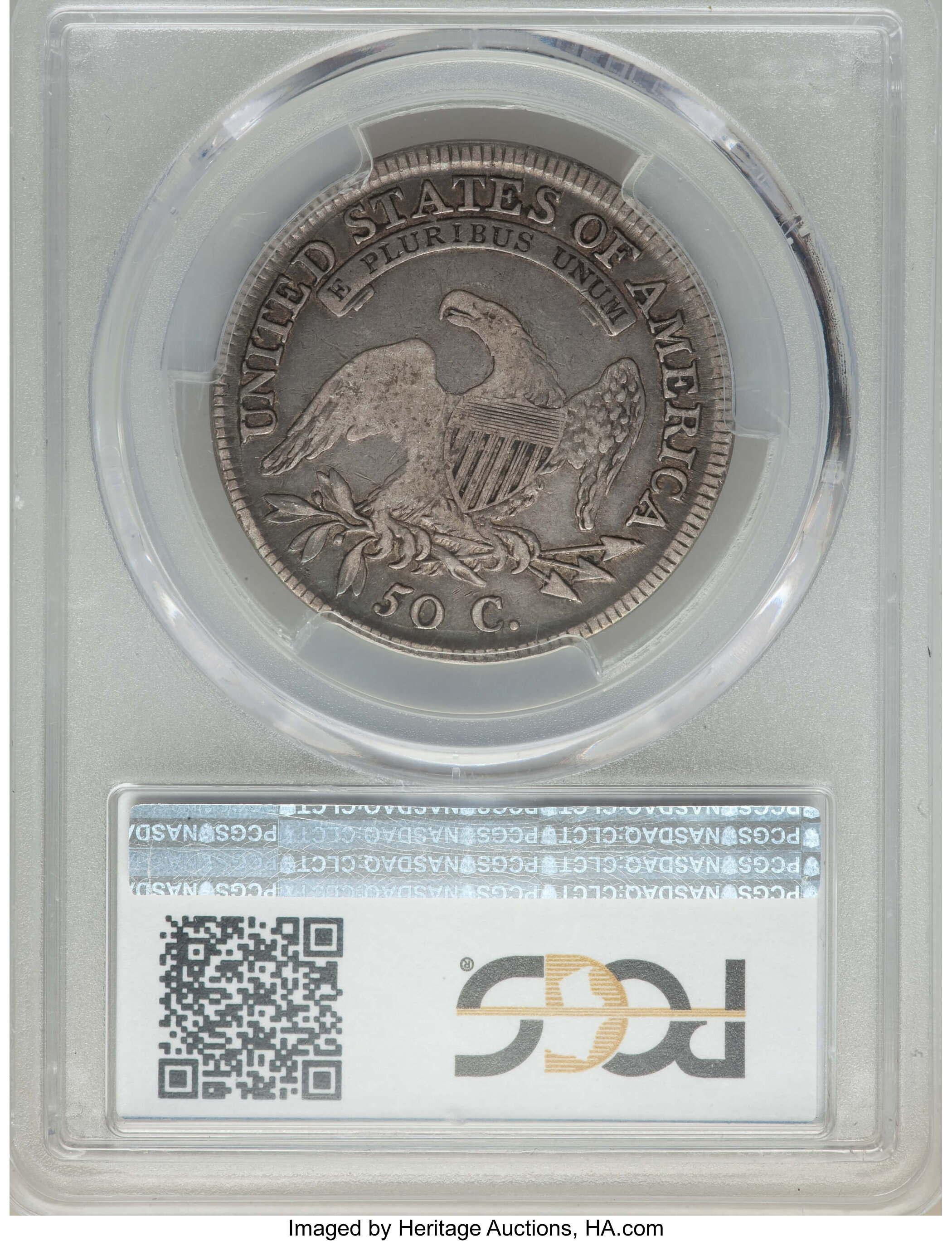 image for: 1810 50C O-102a, R.1, Fine 12 PCGS. PCGS Population: (2/16). NGC Census: (1/26). Fine 12....