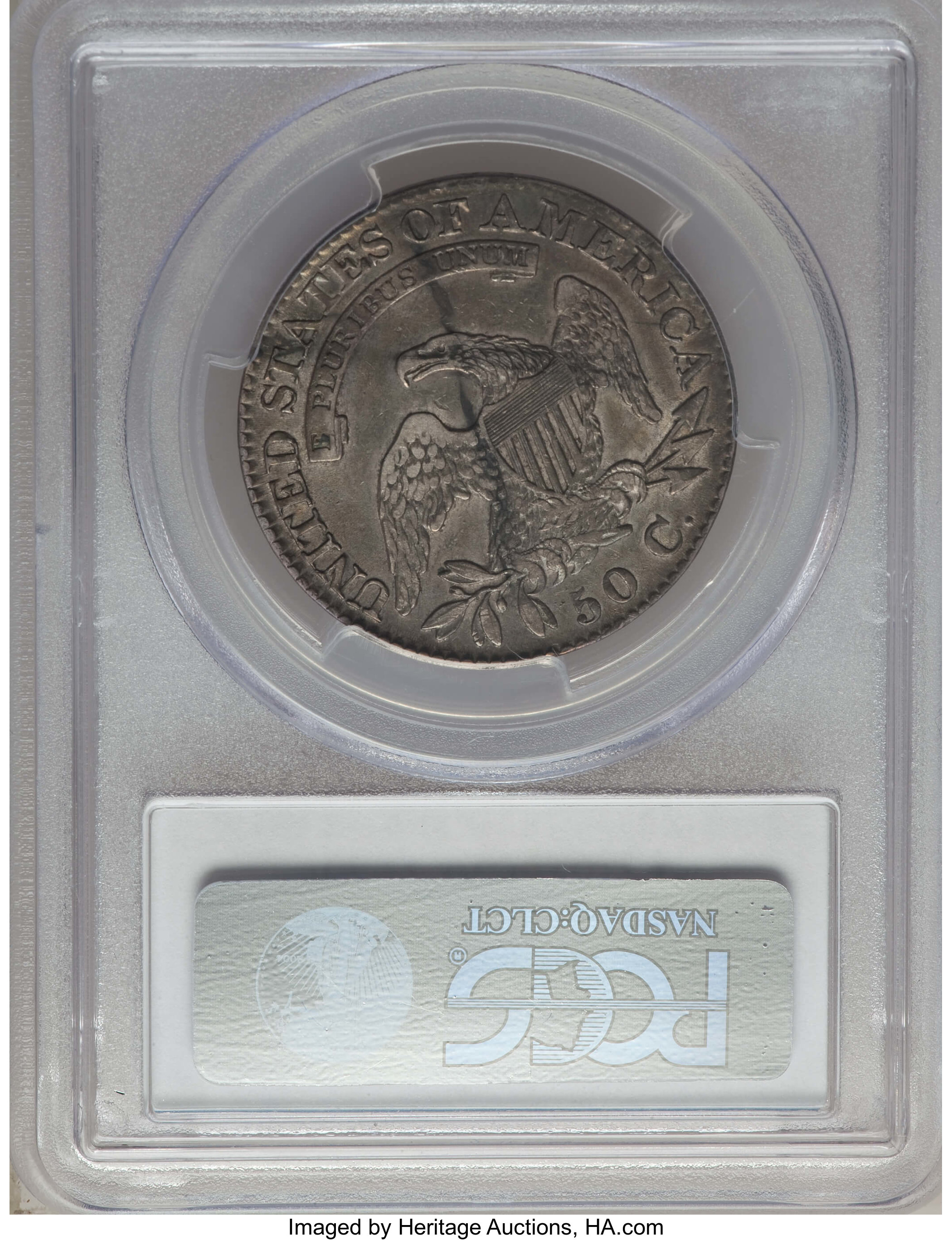 image for: 1826 50C O-106, R.3, XF40 PCGS. PCGS Population: (2/5). NGC Census: (0/6). XF40. Mintage 4,000,000....