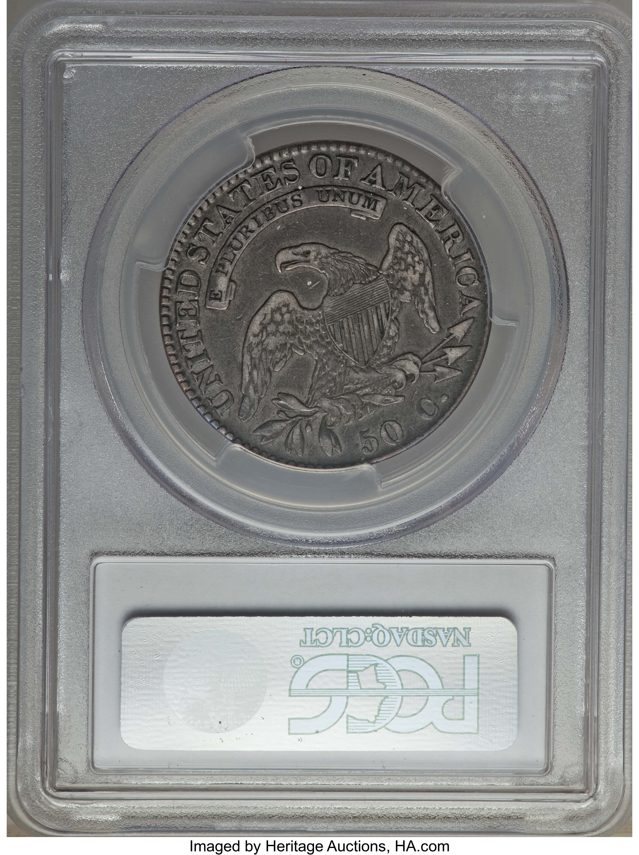 image for: 1822 50C O-107, R.2, VF30 PCGS. PCGS Population: (2/13). NGC Census: (0/9).  Mintage 1,559,573. ...