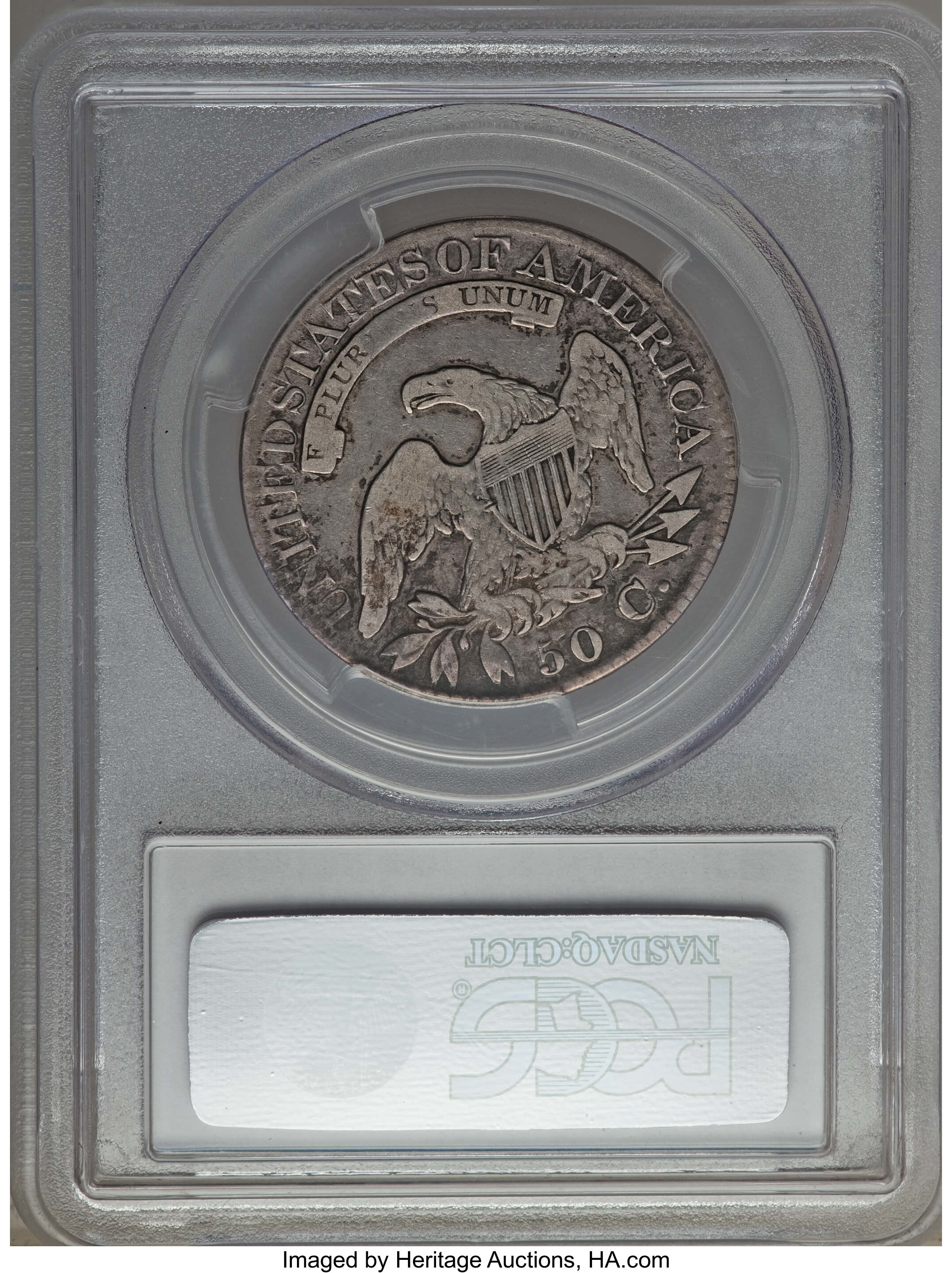 image for: 1825 50C O-104, High R.4, VG10 PCGS. PCGS Population: (1/15). NGC Census: (1/6).  Mintage 2,900,000. ...