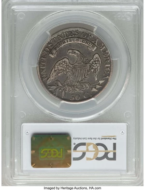 image for: 1826 50C O-114, High R.4, VF30 PCGS. PCGS Population: (2/13). NGC Census: (2/9). Mintage 4,000,000. ...