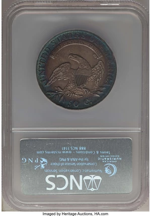 image for: 1808 50C O-106a, R.2, -- Improperly Cleaned -- NCS. AU Details. NGC Census: (0/1). PCGS Population: (2/2). AU50....