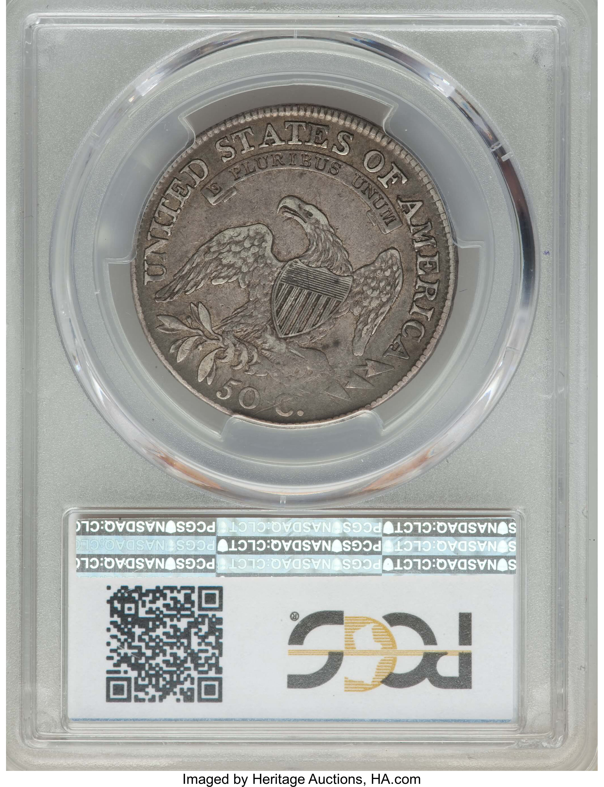 image for: 1809 50C III Edge, O-108, R.4, VF30 PCGS. CAC. PCGS Population: (2/3). NGC Census: (0/0).  Mintage 1,405,810....