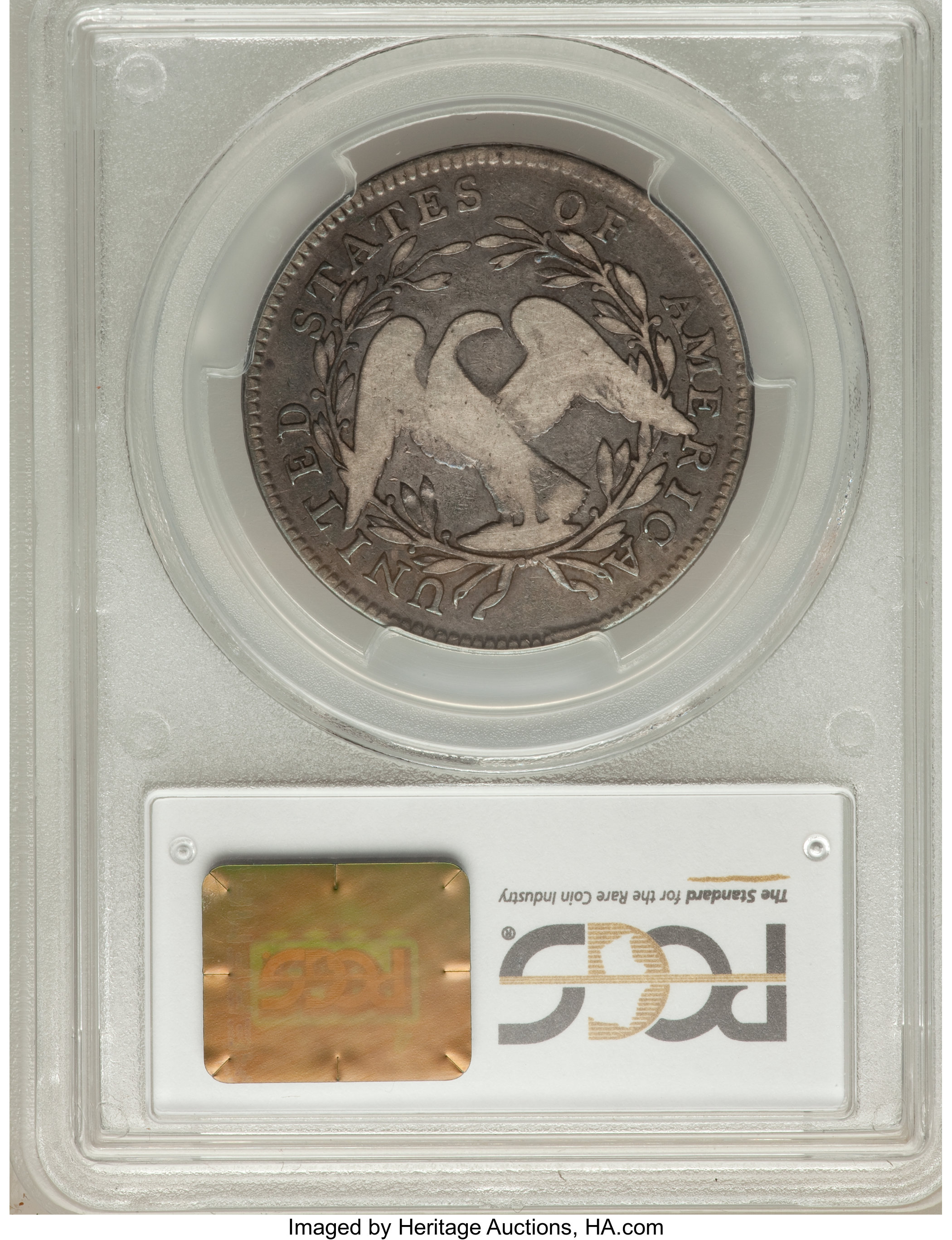image for: 1795 50C 2 Leaves, O-108a, R.4, Fine 12 PCGS....