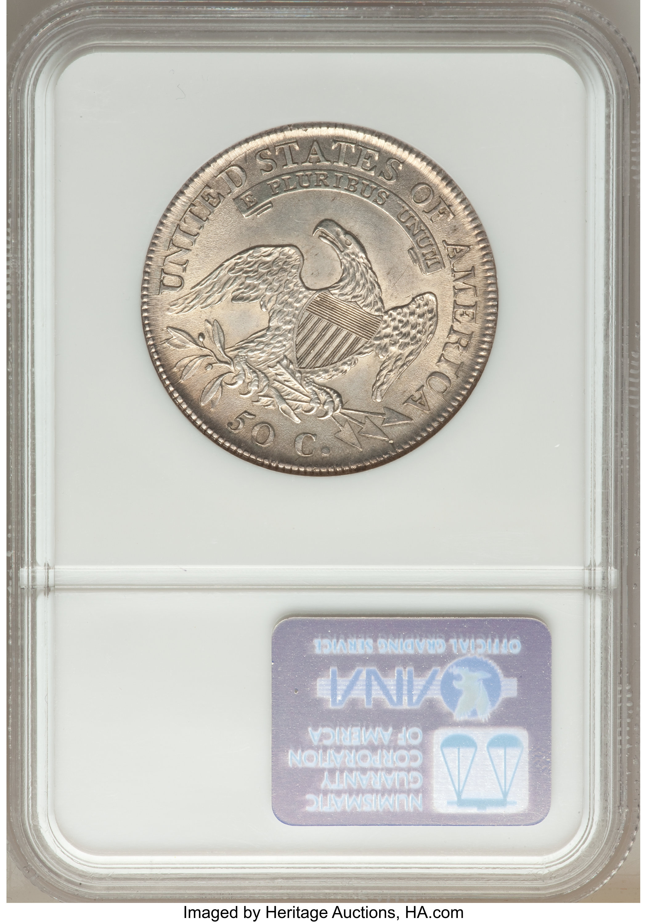 image for: 1811 50C Small 8, O-110, R.1, MS62 NGC....