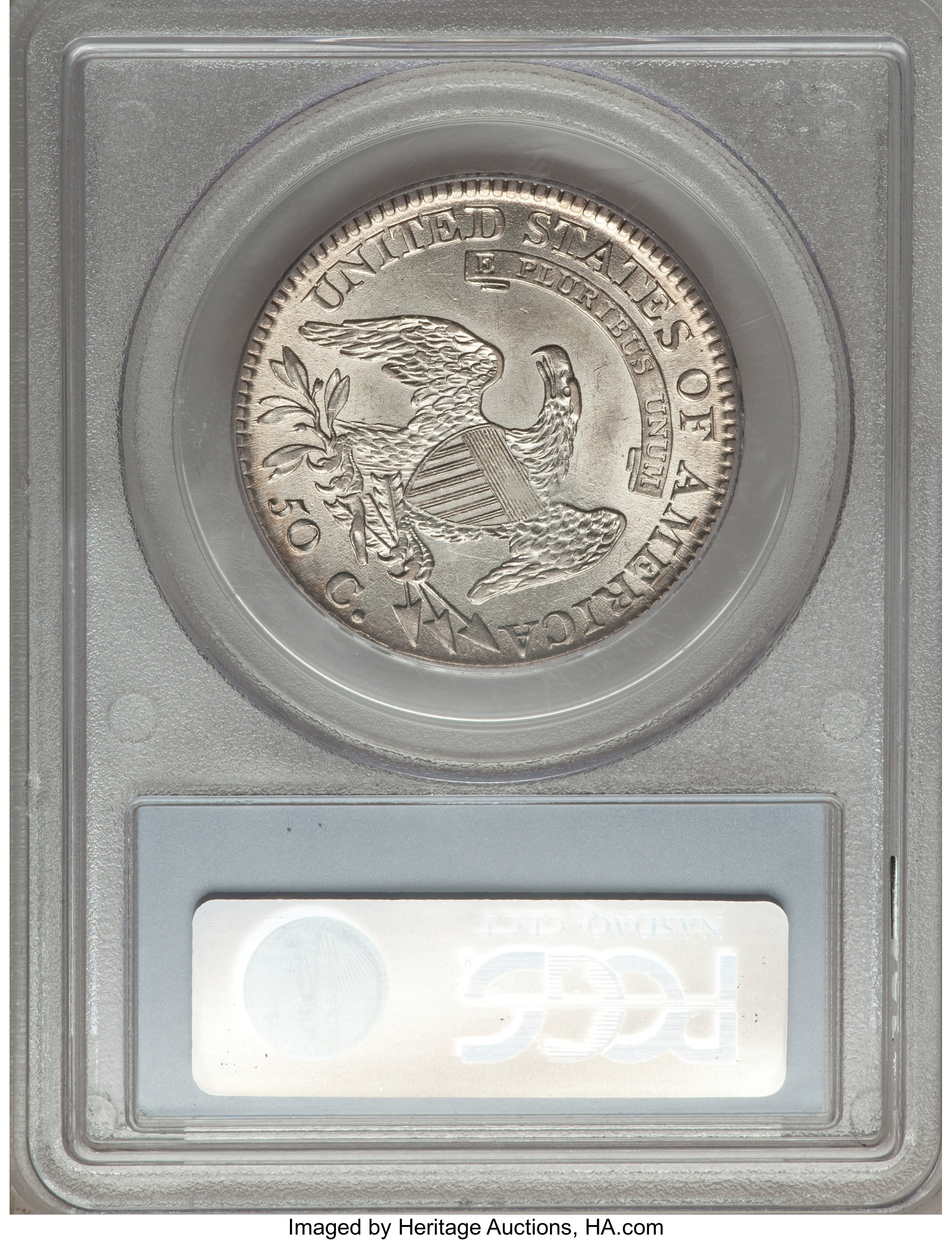 image for: 1812 50C Large 8, O-104, R.1, MS62 PCGS....
