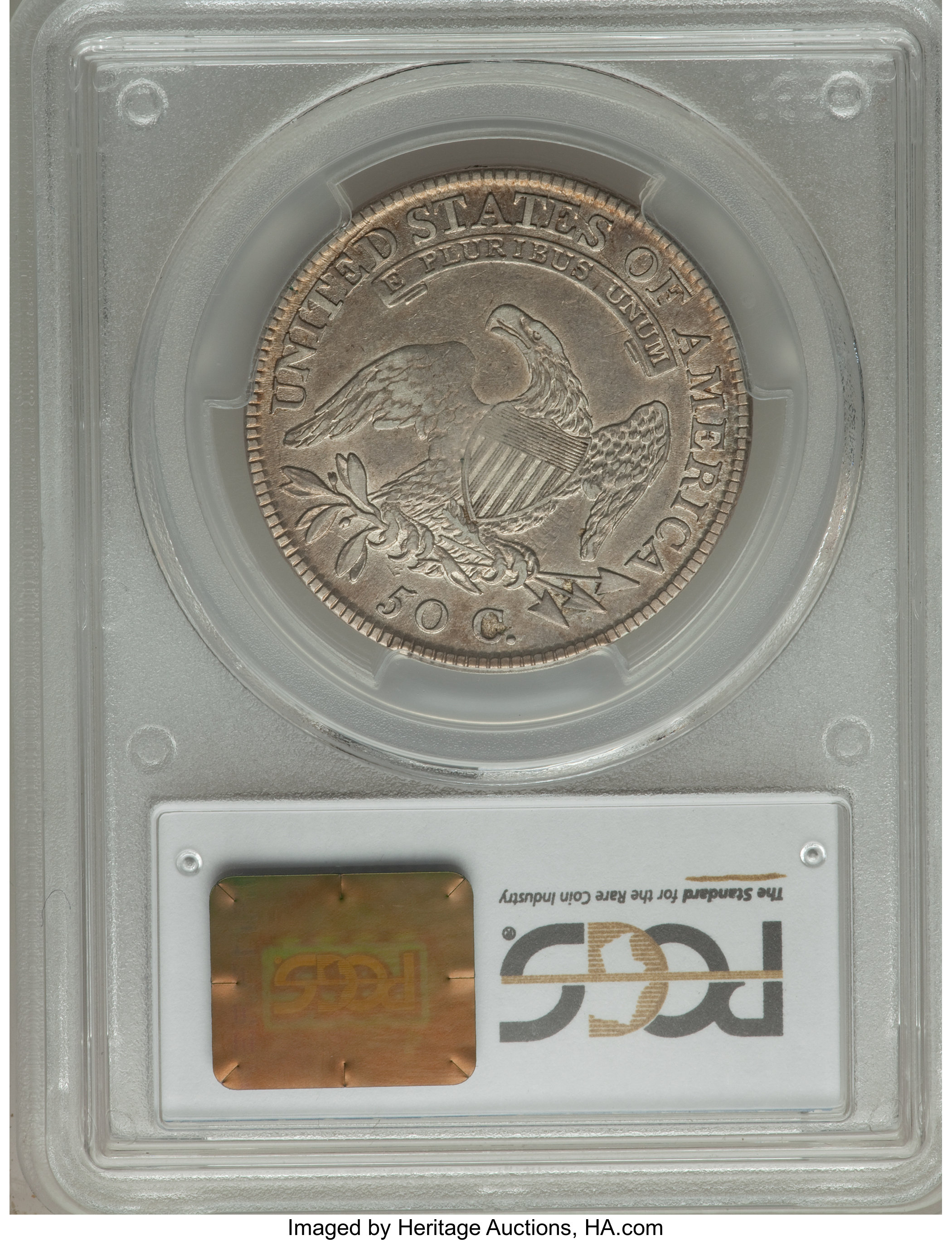 image for: 1810 50C O-101, R.1, XF45 PCGS. PCGS Population (5/4). NGC Census: (3/10).  ...