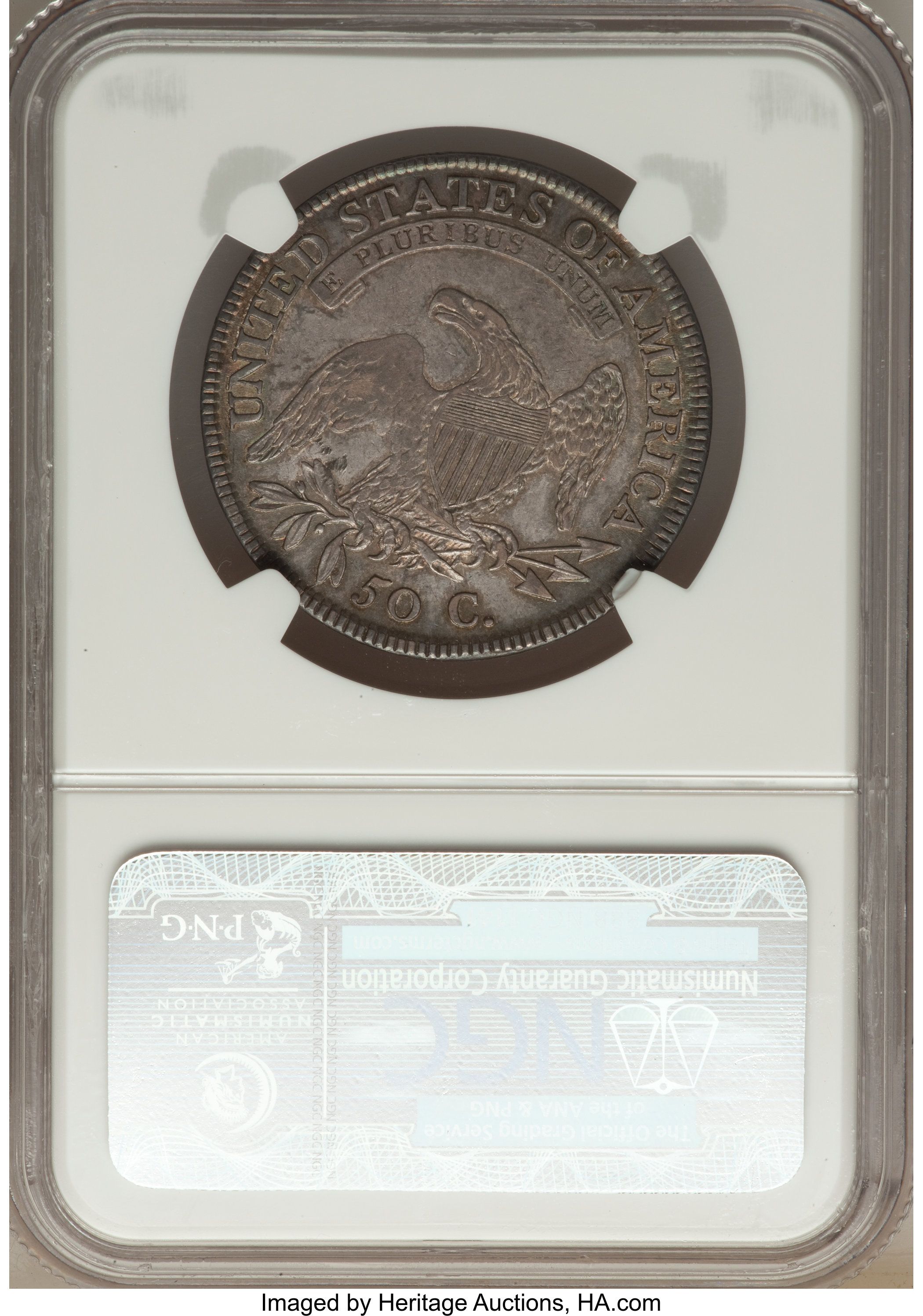 image for: 1810 50C O-103a, R.3, AU58 NGC....