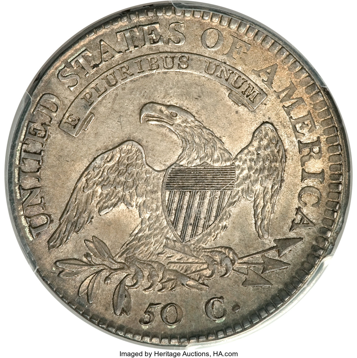 image for: 1812 50C Large 8, O-104, R.1, MS64 PCGS. CAC....
