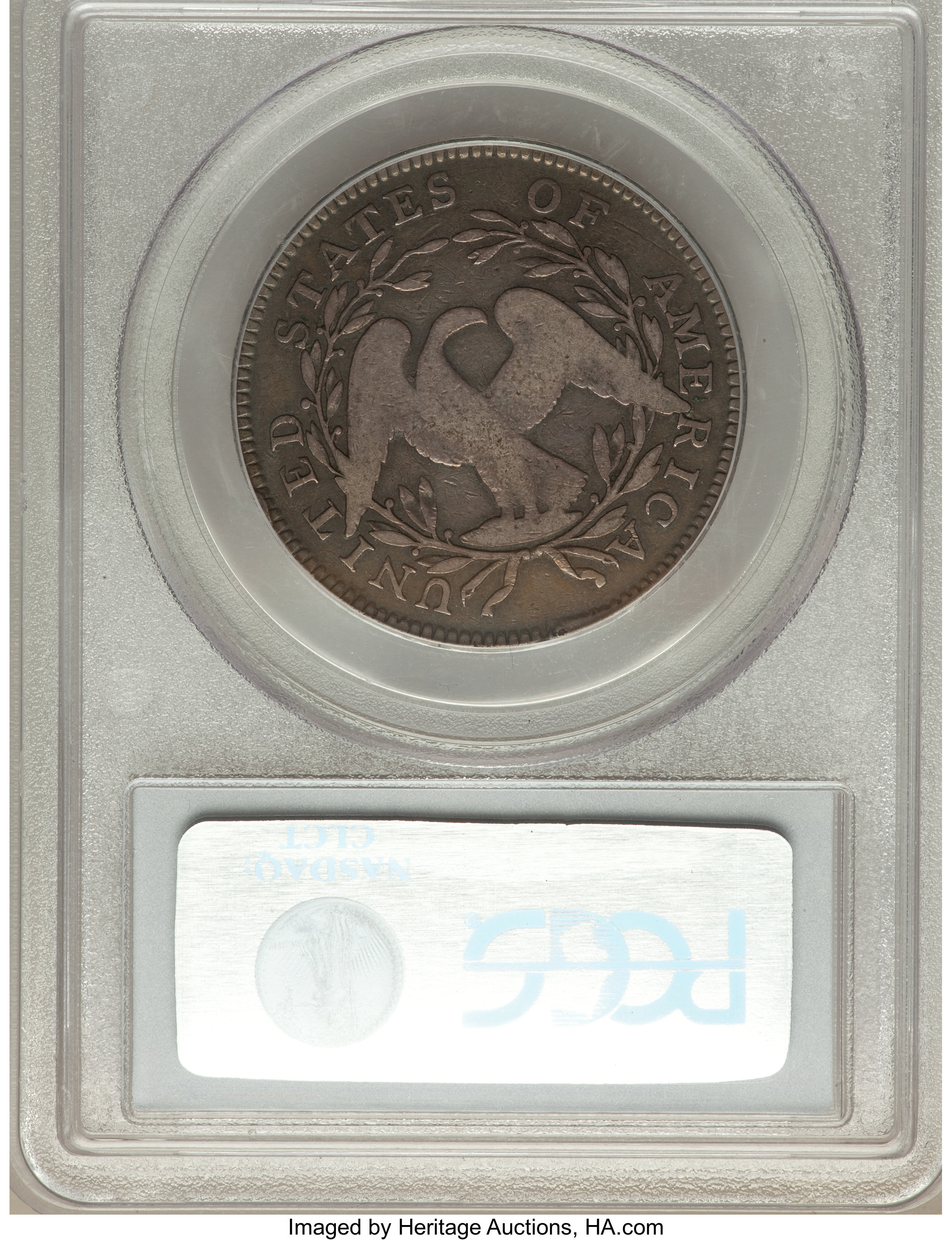 image for: 1795 50C 2 Leaves, O-108a, R.4, Fine 12 PCGS....