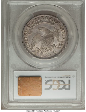 image for: 1809 50C Normal Edge, O-105, R.2, XF40 PCGS. PCGS Population (3/8). NGC Census: (2/9). ...