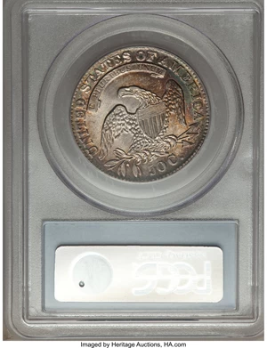 image for: 1833 50C O-106, R.2, AU55 PCGS. CAC. Ex: Frederick Collection. PCGS Population (2/3). NGC Census: (5/15). Mintage: 5,206,00...