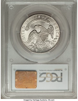 image for: 1834 50C Large Date, Large Letters, O-101, R.1, AU58+ PCGS....