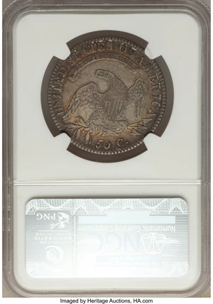 image for: 1817 50C 181.7, O-103, R.2, VF35 NGC. NGC Census: (2/18). PCGS Population (2/14). ...