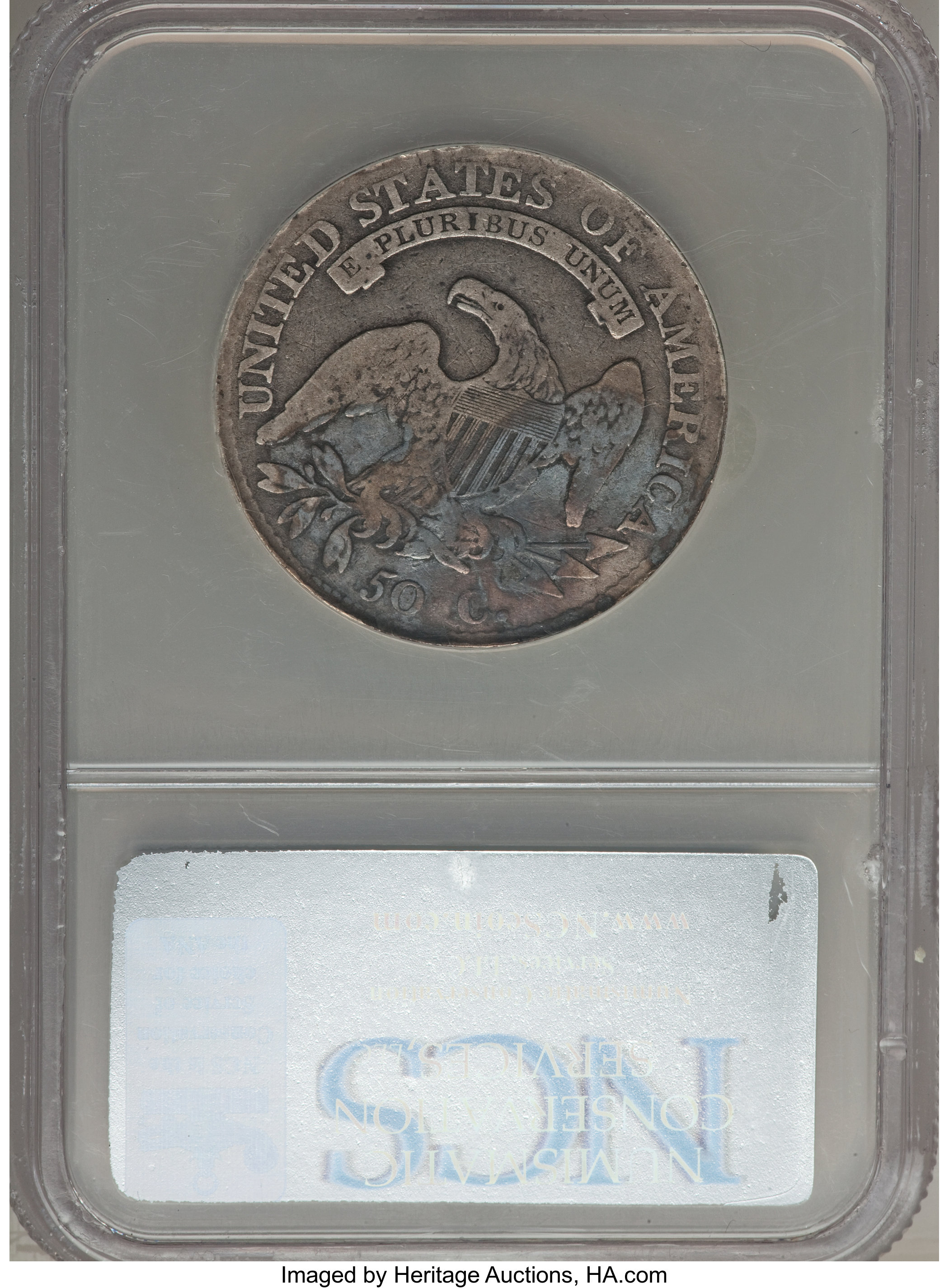 image for: 1812/1 50C Large 8, O-101a, R.5 -- Improperly Cleaned -- NCS. Good Details....