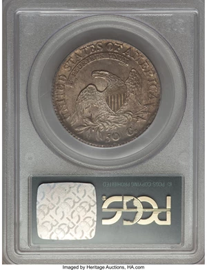 image for: 1812 50C Large 8, O-105a, R.2, MS64 PCGS. CAC....