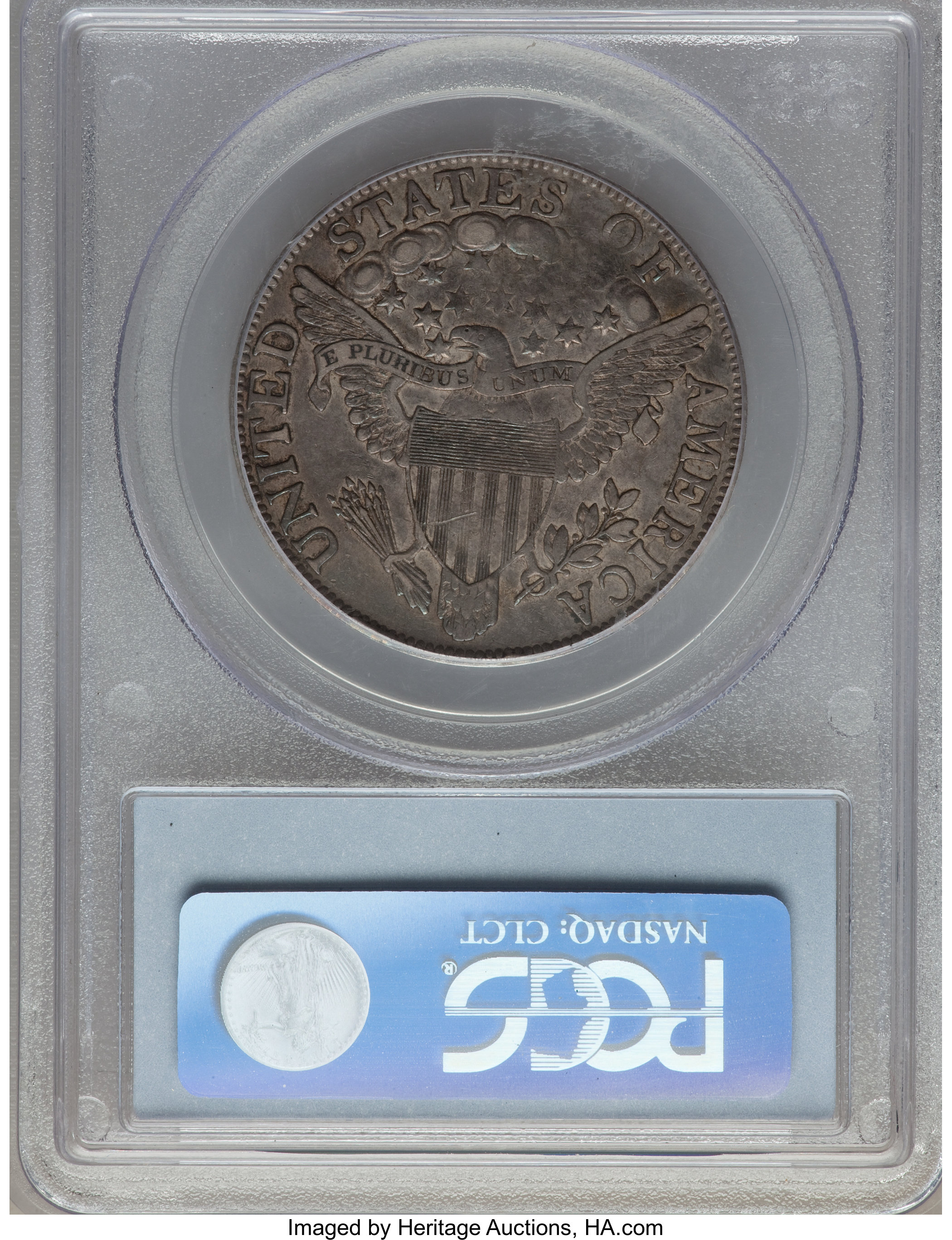 image for: 1806 50C Knob 6, Small Stars, O-107a, T-3, High R.4, XF40 PCGS. CAC....