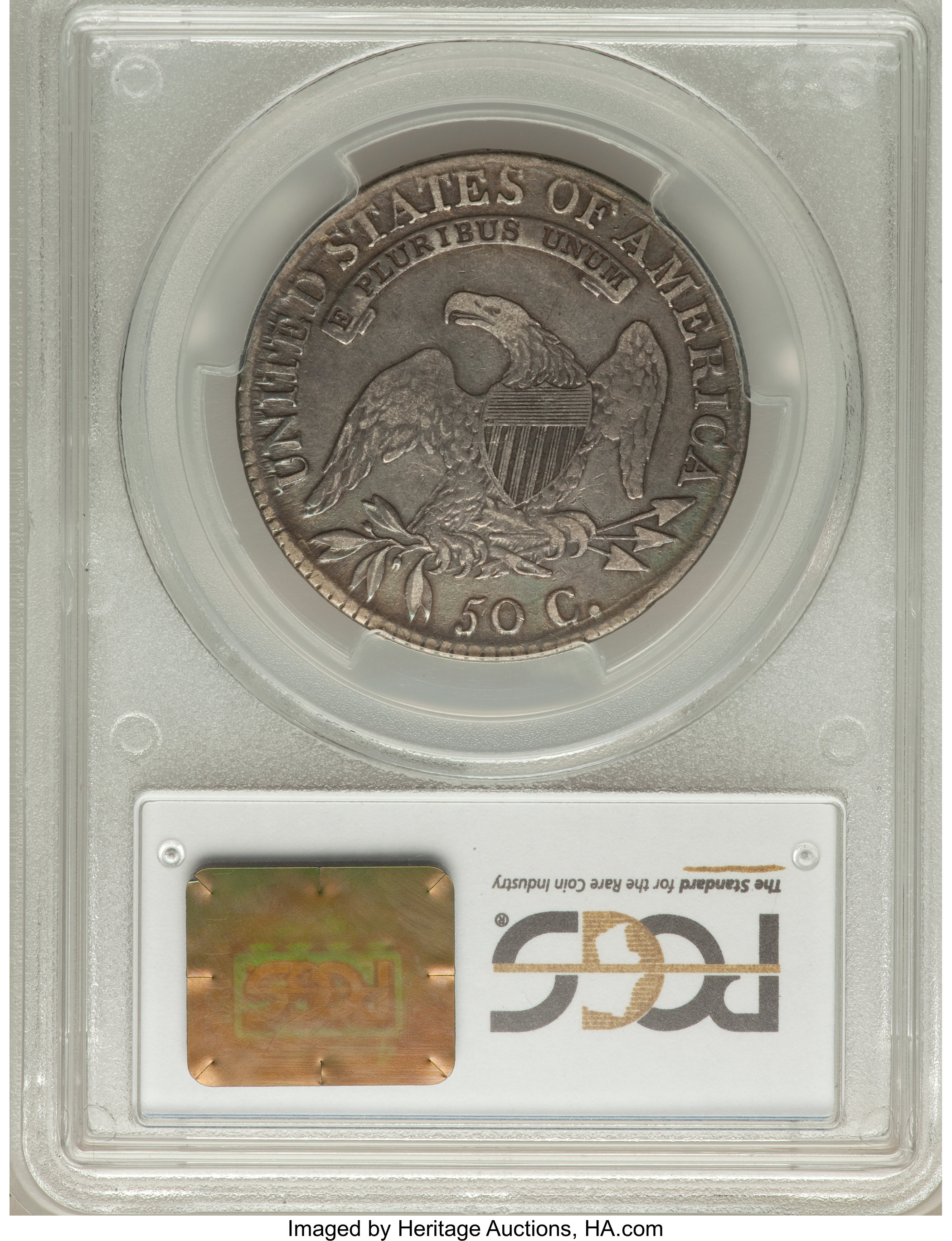 image for: 1817 50C O-106, R.2, VF20 PCGS. PCGS Population (1/8). NGC Census: (0/10). Mintage: 1,215,567. ...