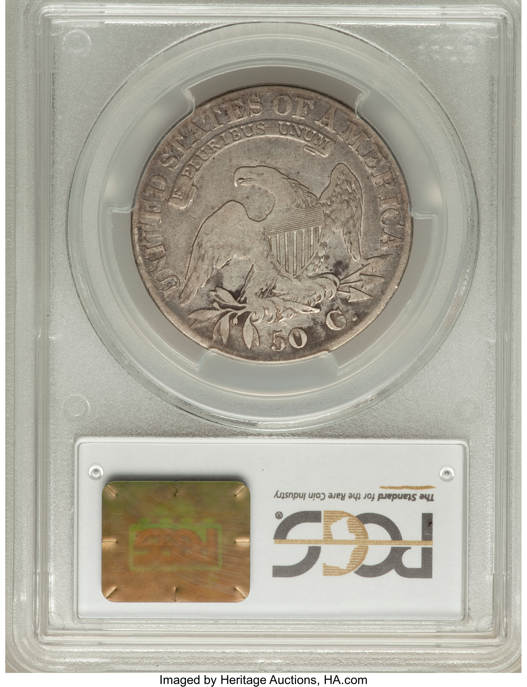 image for: 1823 50C O-103, R.2, VG10 PCGS. PCGS Population (1/14). NGC Census: (0/30).  ...