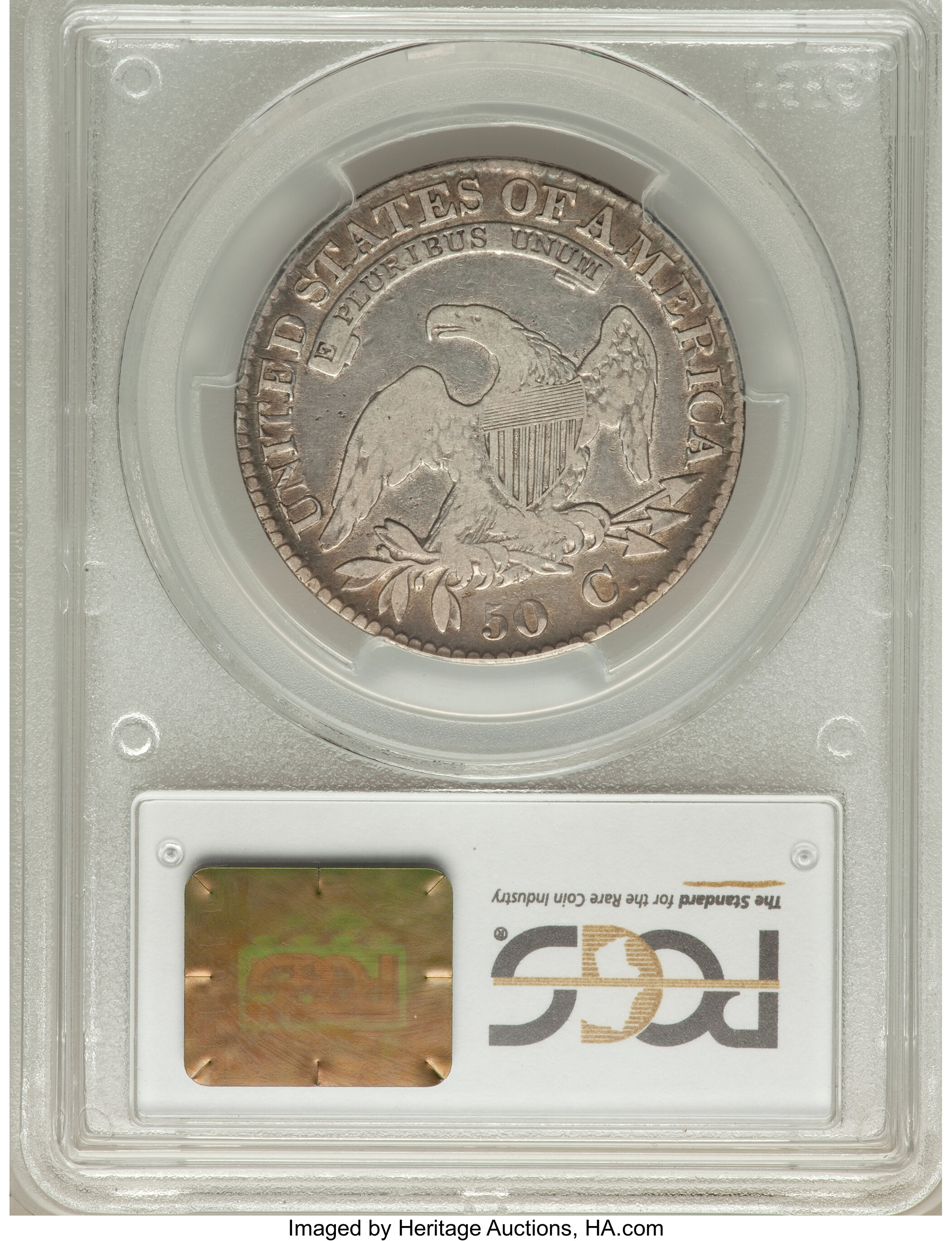 image for: 1823 50C O-103, R.2, Fine 12 PCGS. PCGS Population (2/12). NGC Census: (1/29).  ...