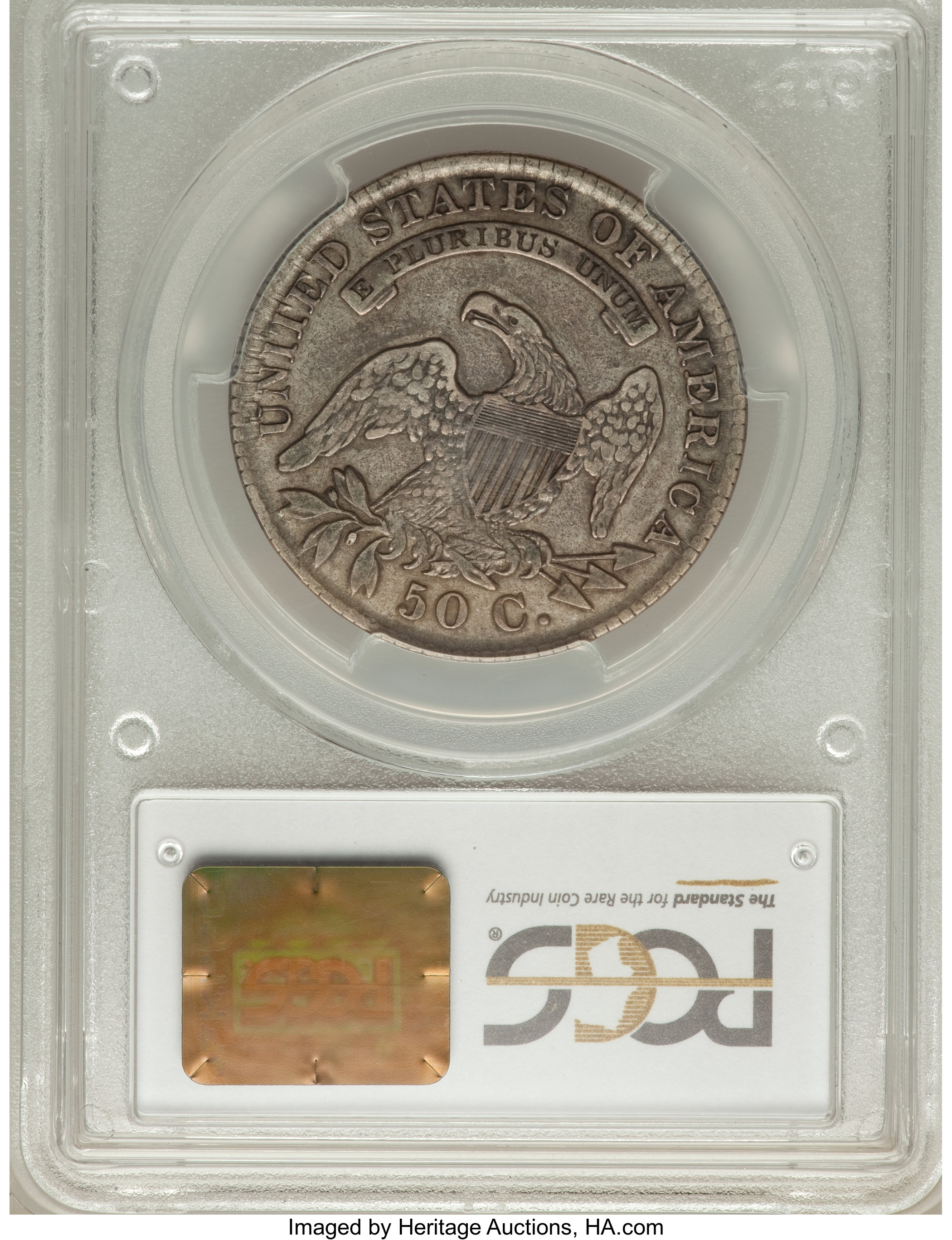 image for: 1830 50C Small 0, O-107, R.2, VF25 PCGS. PCGS Population (1/9). NGC Census: (0/14). Mintage: 4,764,800....