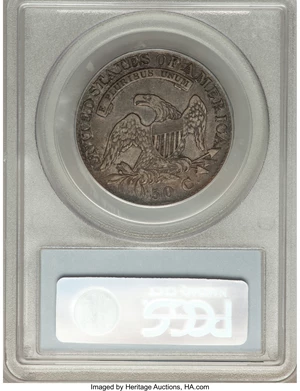 image for: 1826 50C O-117, R.2, XF45 PCGS. PCGS Population (2/6). NGC Census: (0/12). Mintage: 4,000,000. ...