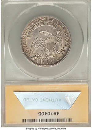 image for: 1826 50C O-109, R.1, -- Cleaned -- ANACS. XF45 Details. NGC Census: (4/10). PCGS Population (2/9). Mintage: 4,000,000. ...