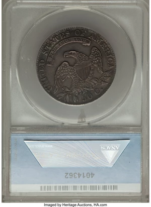 image for: 1833 50C O-112, R.2, -- Cleaned -- ANACS. AU50 Details. NGC Census: (3/19). PCGS Population (0/8). Mintage: 5,206,000. ...