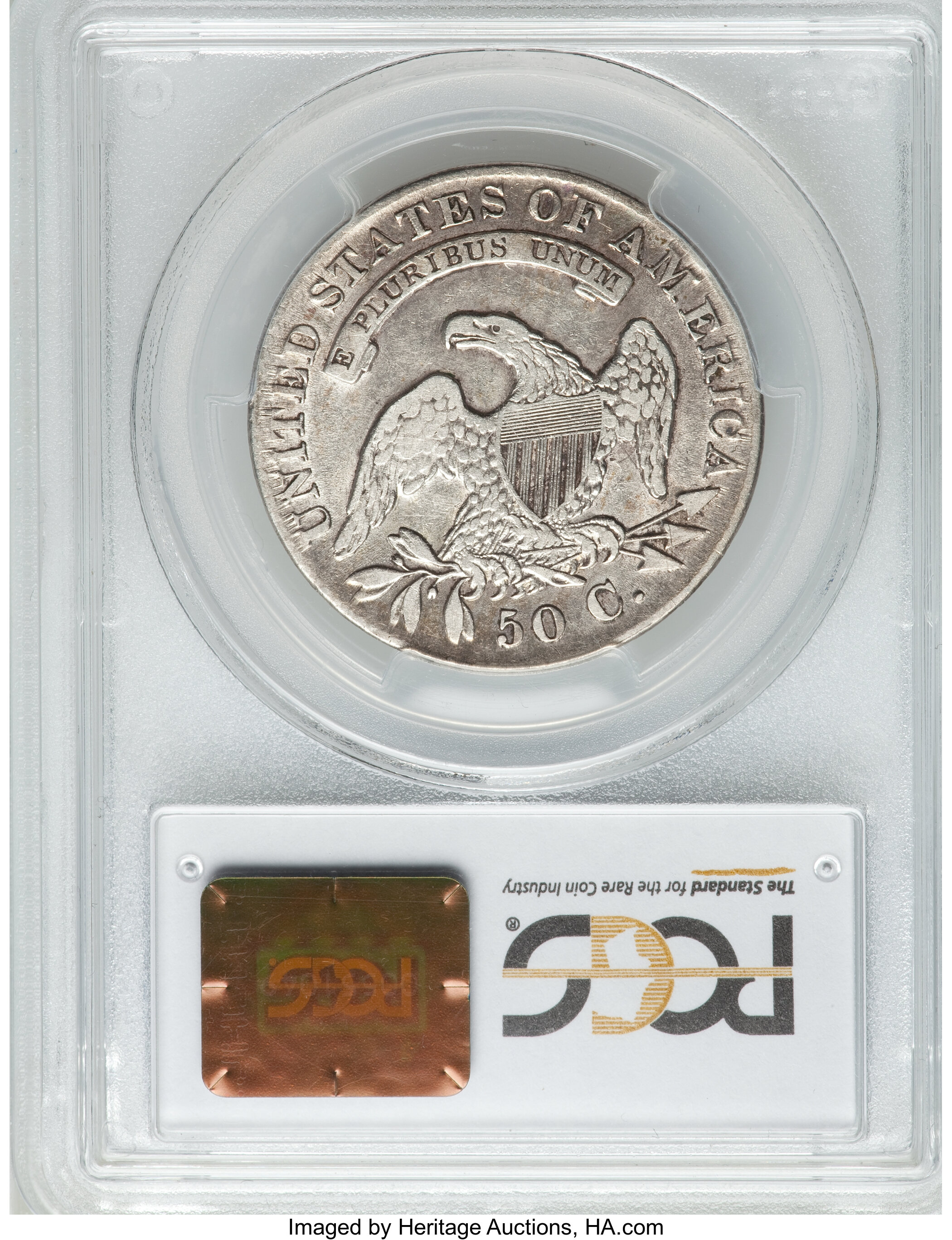 image for: 1830 50C Small 0, O-118, R.3, VF30 PCGS. PCGS Population (2/8). NGC Census: (3/17). Mintage: 4,764,800. ...
