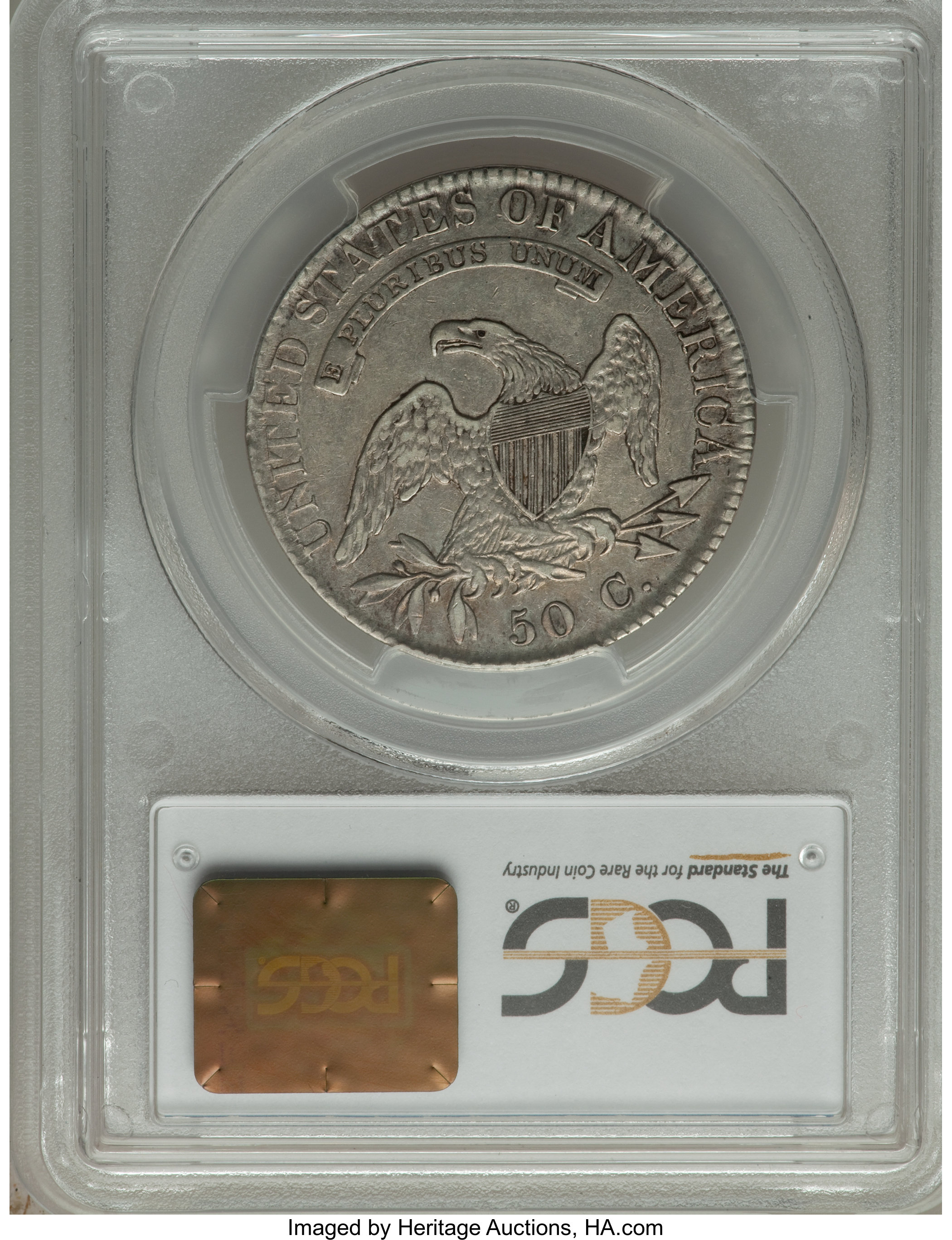 image for: 1822 50C O-106a VF35 PCGS. PCGS Population (1/6). NGC Census: (0/6). Mintage: 1,559,573. ...