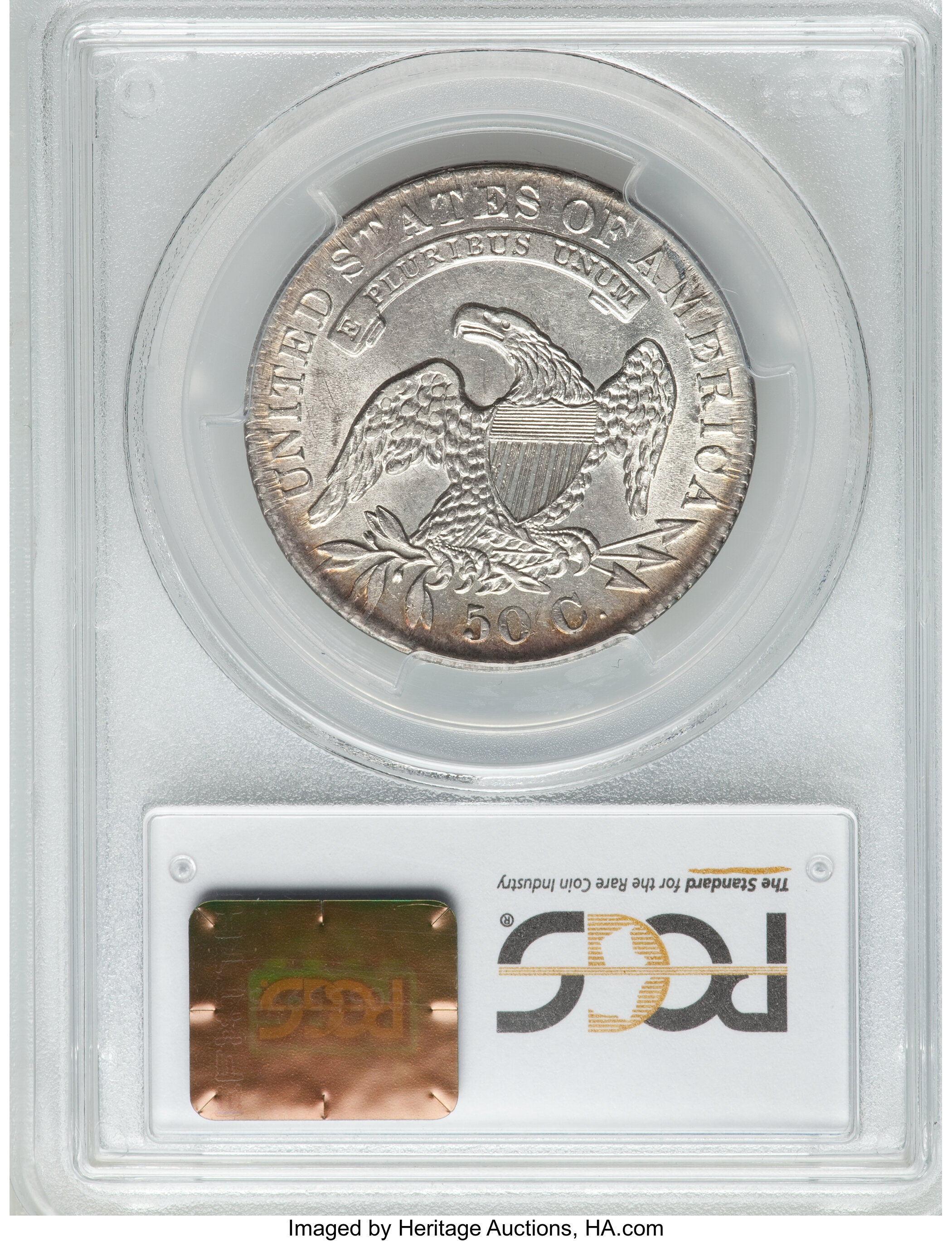 image for: 1831 50C O-105, R.3, AU55 PCGS. PCGS Population (3/3). NGC Census: (4/6).  ...