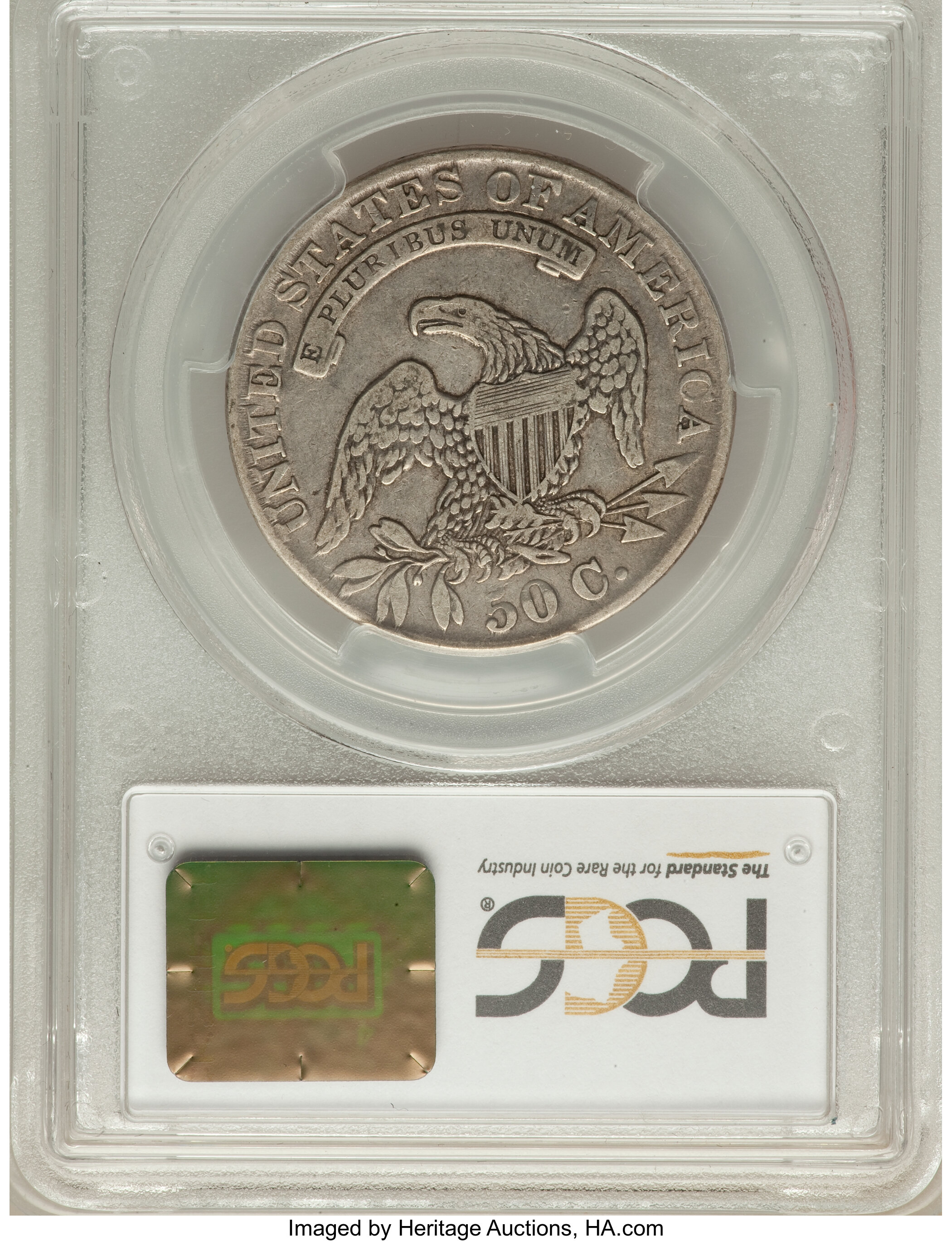 image for: 1833 50C O-114, R.2, VF30 PCGS. PCGS Population (4/14). NGC Census: (0/21).  ...