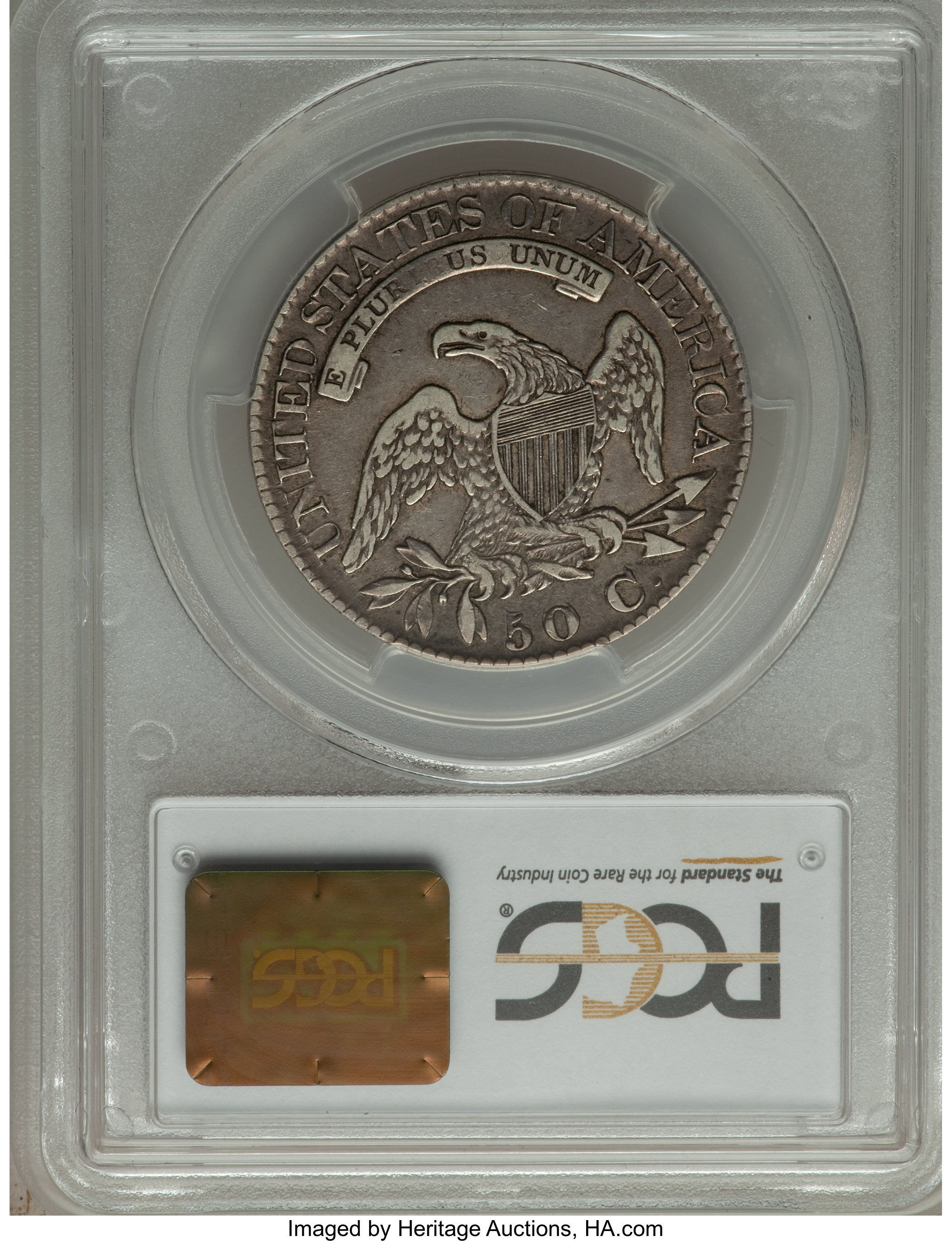 image for: 1825 50C O-111, R.3, VF30 PCGS. PCGS Population (4/10). NGC Census: (0/17). Mintage: 2,900,000. ...