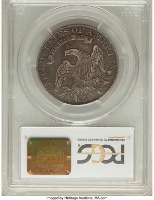 image for: 1826 50C O-117, R.2, XF40 PCGS. PCGS Population (1/9). NGC Census: (1/12). Mintage: 4,000,000. ...