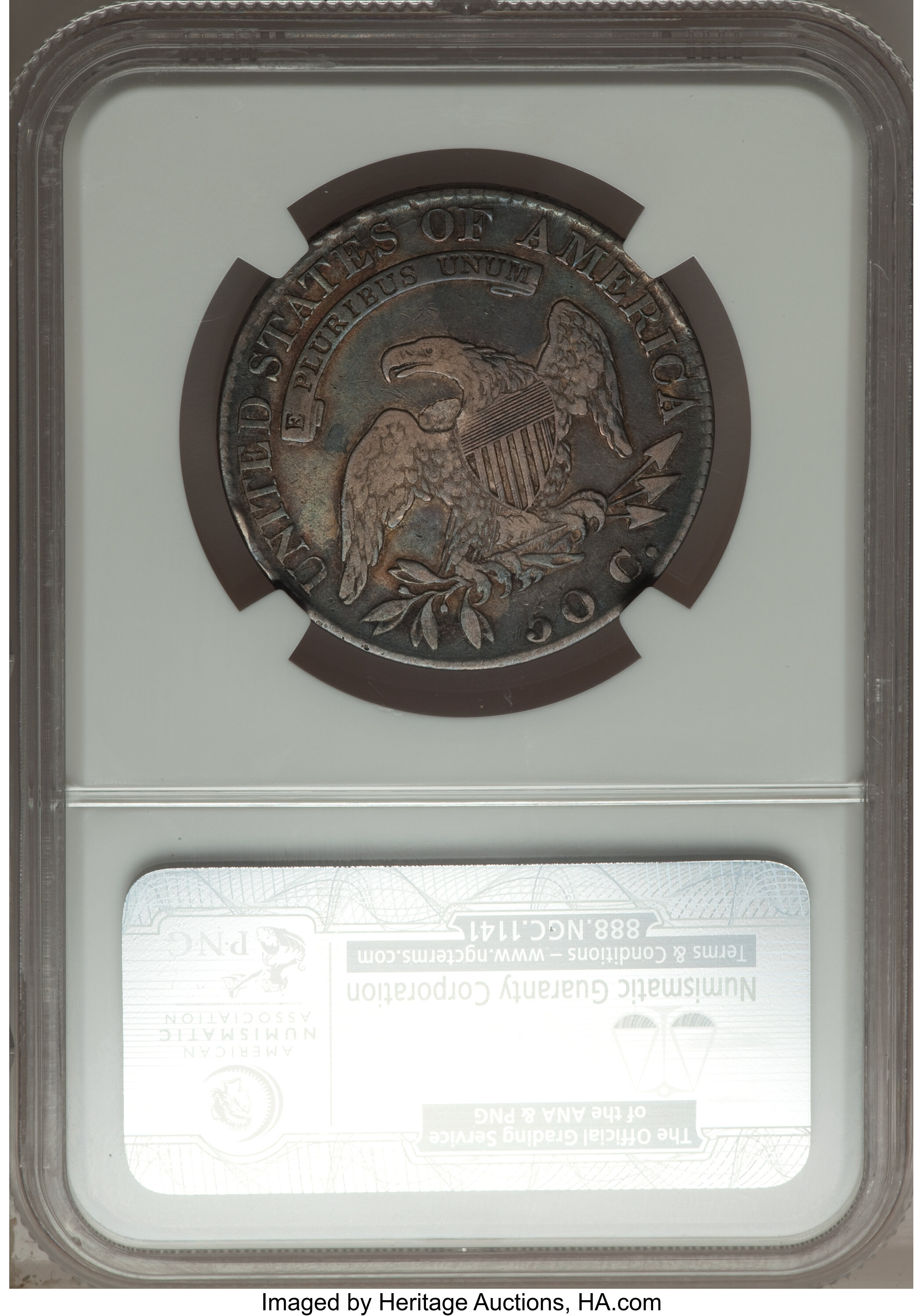 image for: 1819 50C O-110a, R.3, VF25 NGC. NGC Census: (1/12). PCGS Population (0/6).  ...