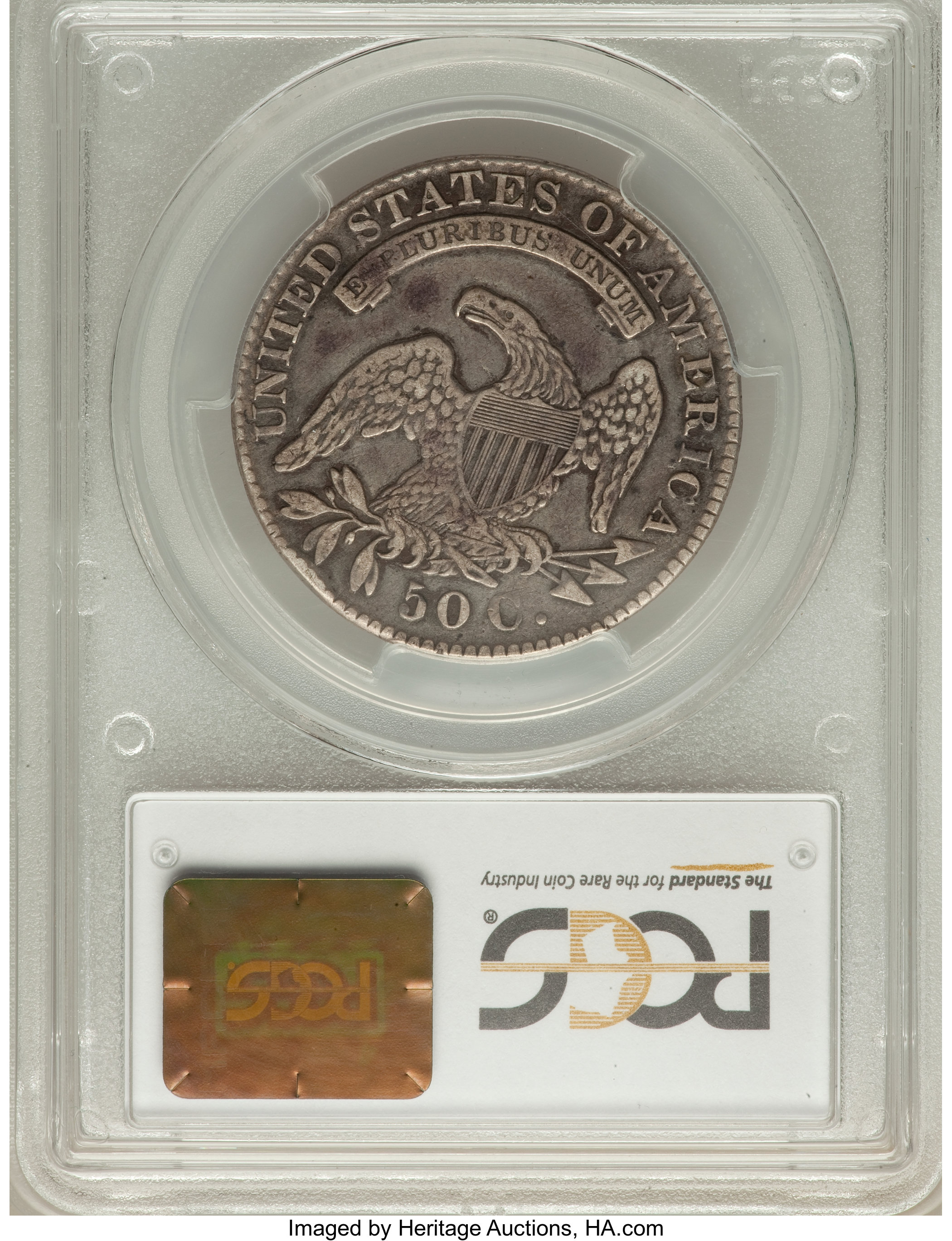image for: 1830 50C Small 0, O-116, R.2, VF30 PCGS. PCGS Population (2/9). NGC Census: (3/17). Mintage: 4,764,800. ...