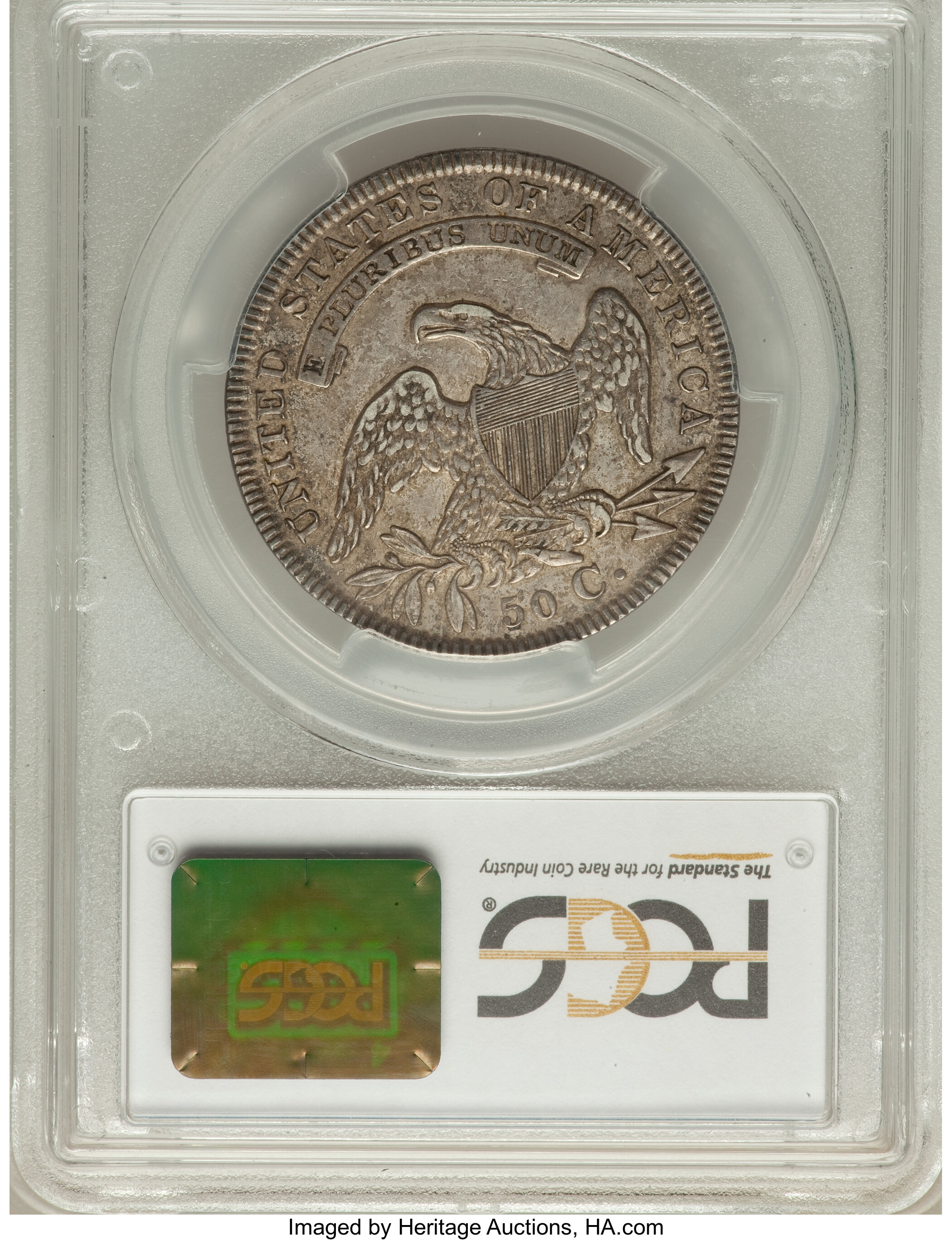 image for: 1834 50C Small Date, Small Letters, O-111, R.1, XF45 PCGS. PCGS Population (4/8). NGC Census: (0/0).  ...