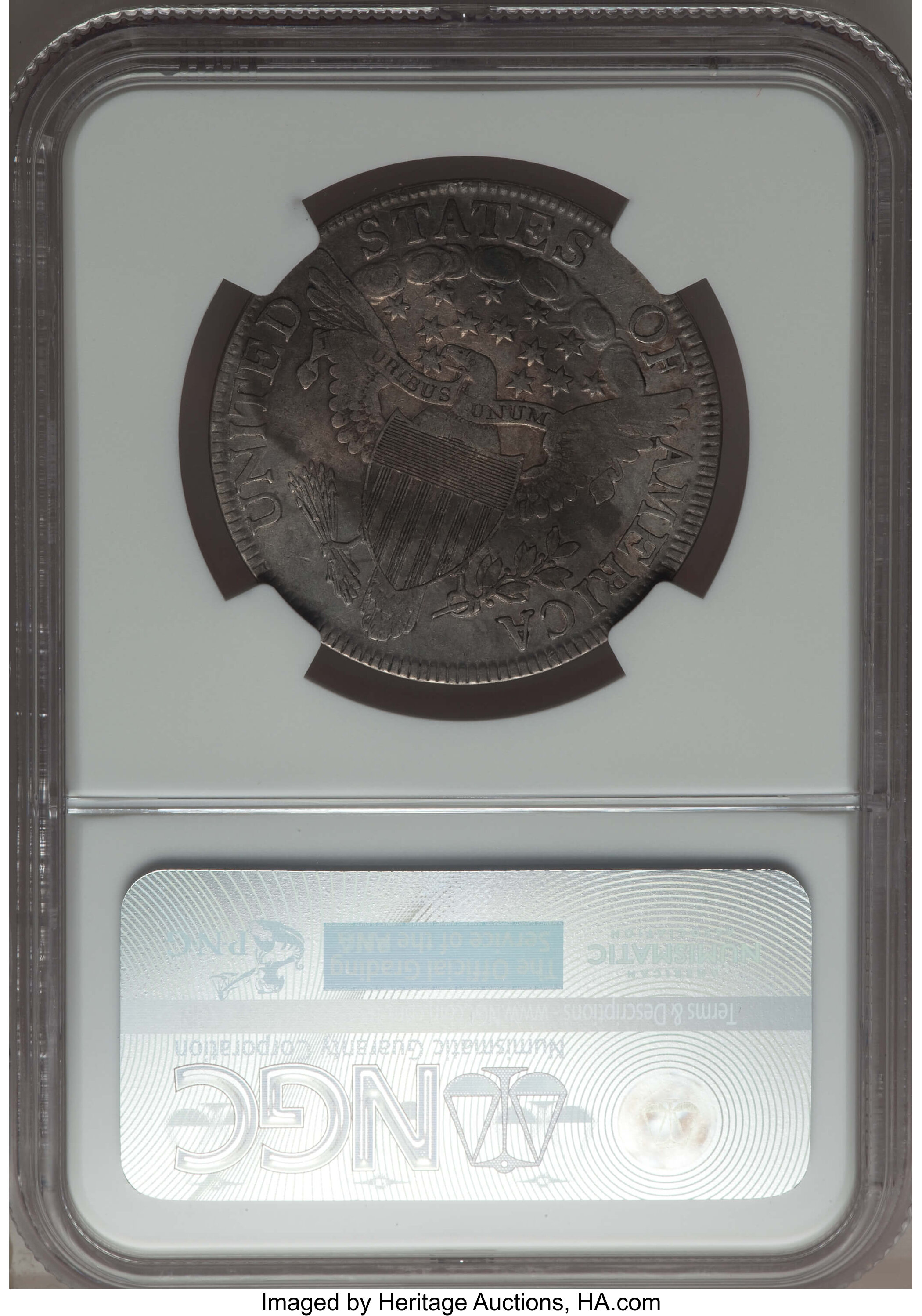 image for: 1807 50C Draped Bust, O-108, T-1, R.3, Fine 15 NGC. NGC Census: (3/9). PCGS Population: (2/4).  ...