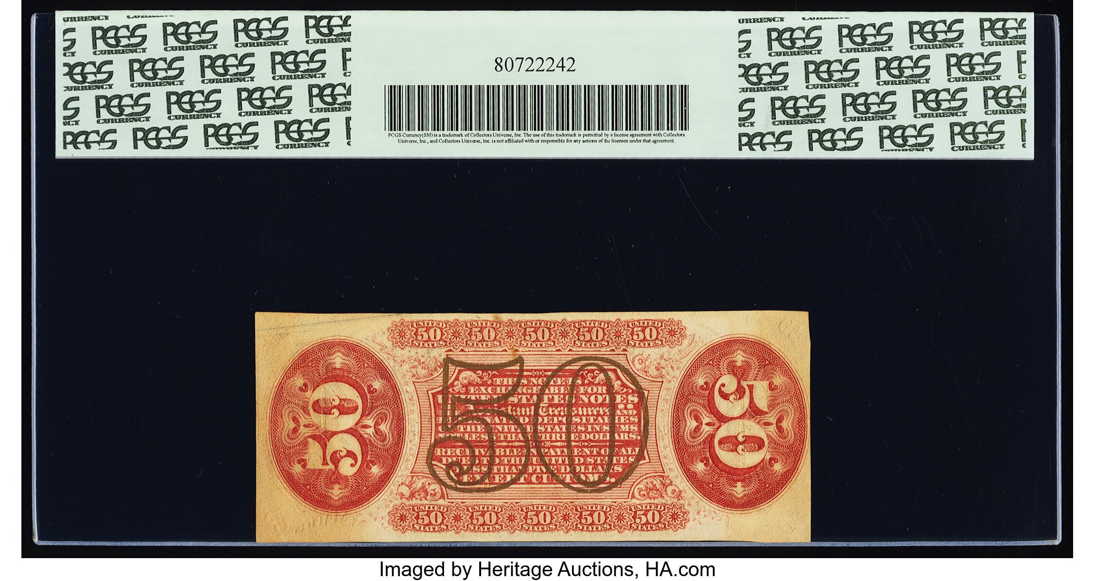 image for: Fr. 1346 50¢ Third Issue Justice PCGS Choice About New 58....