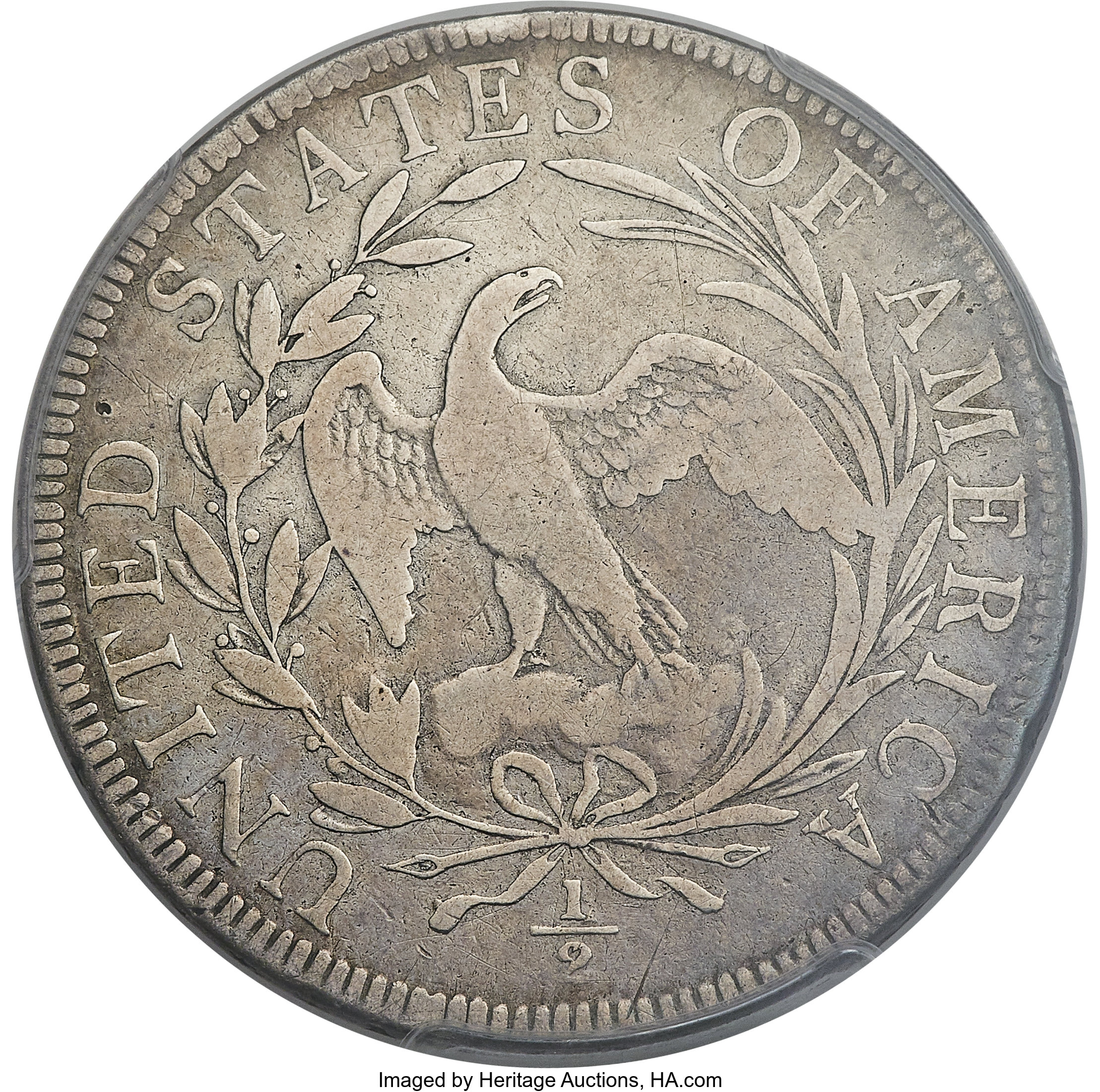 image for: 1796 50C 15 Stars, O-101, T-1, R.5, Fine 12 PCGS. Amato-156....