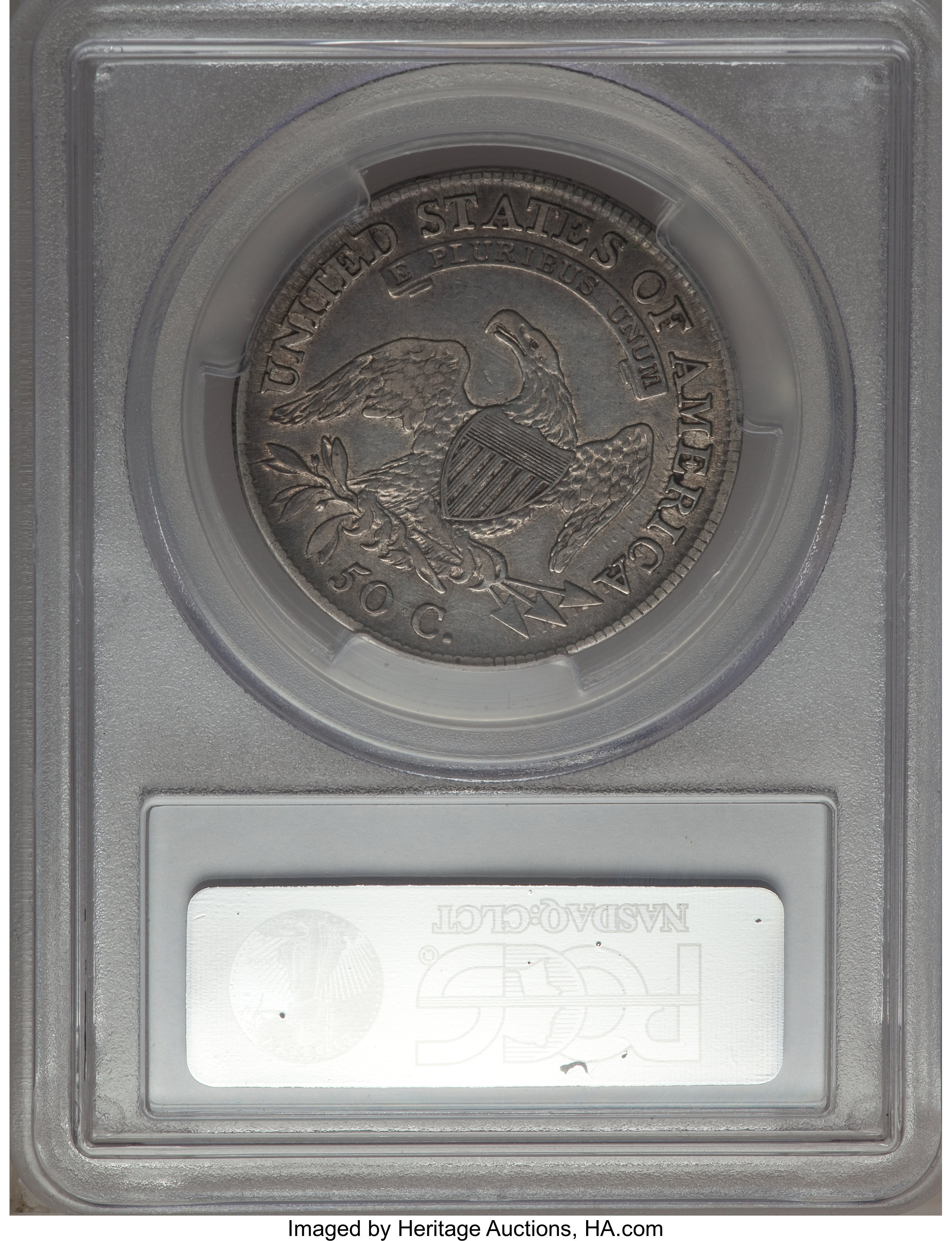 image for: 1809 50C III Edge, O-107a, R.4, VF35 PCGS. PCGS Population: (3/8). NGC Census: (2/4).  Mintage 1,405,810. ...