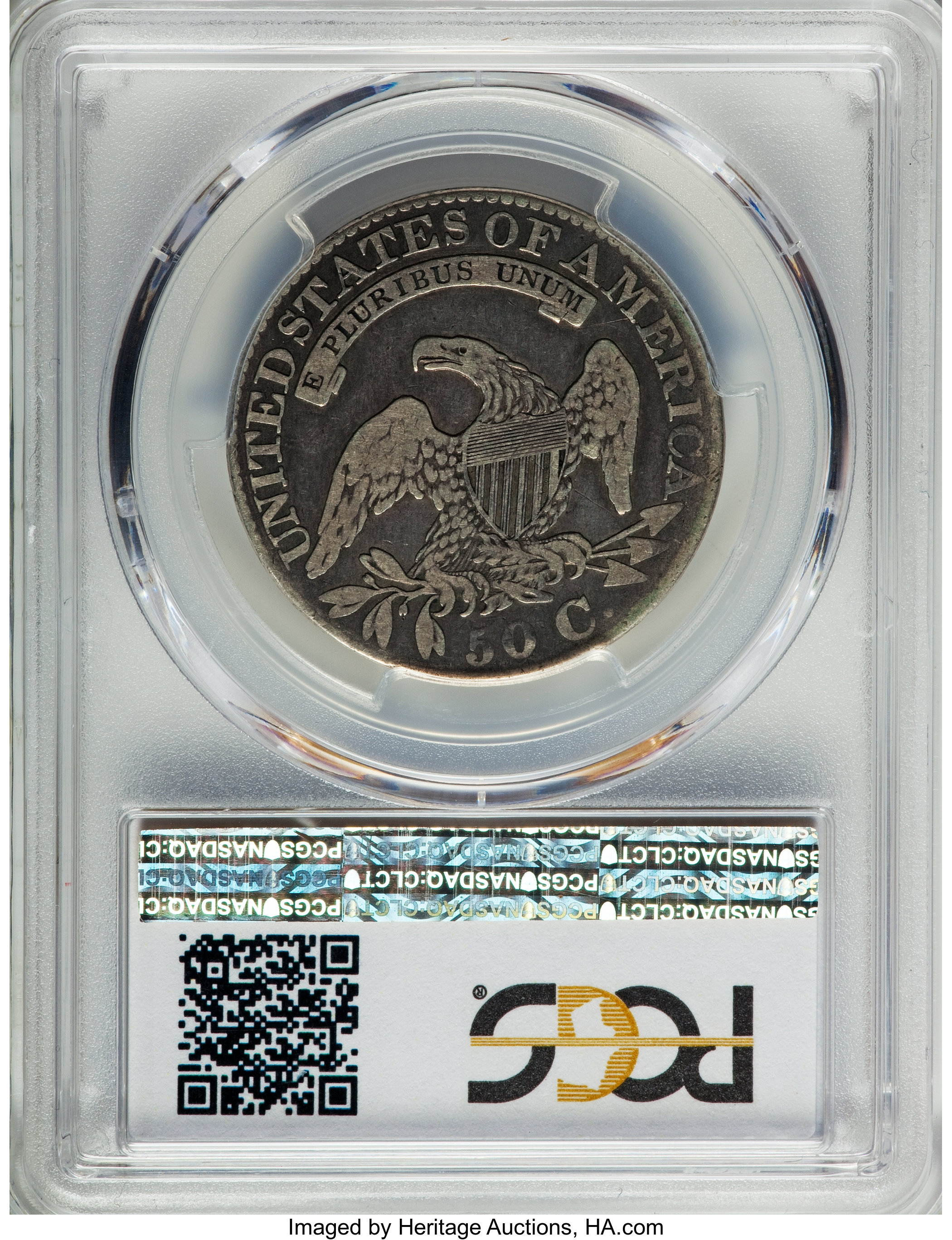 1827 50c Square Base 2, O-124a AU55 thumbnail 21