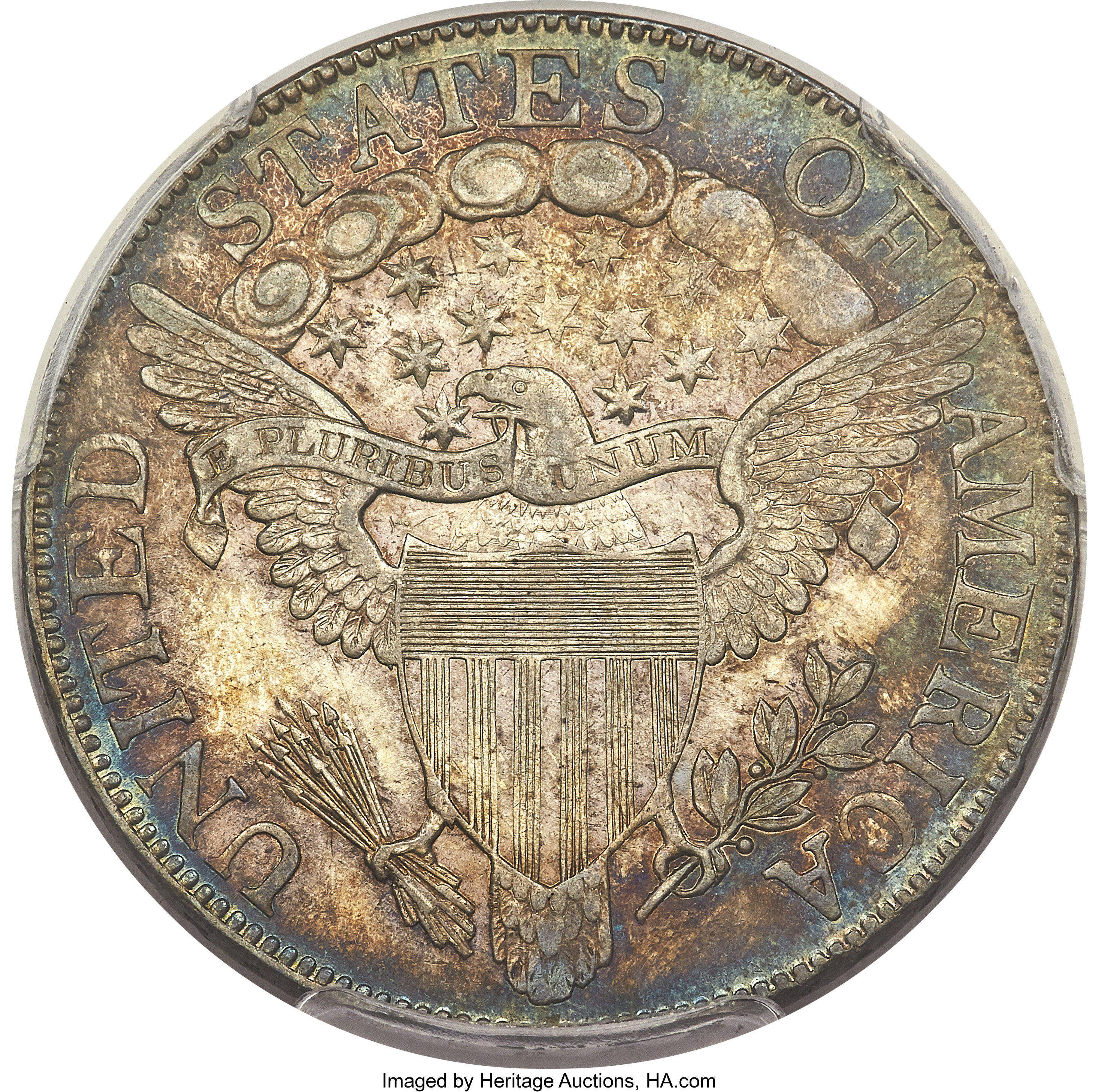 image for: 1805 50C O-106, T-13, High R.3, AU55 PCGS. CAC....