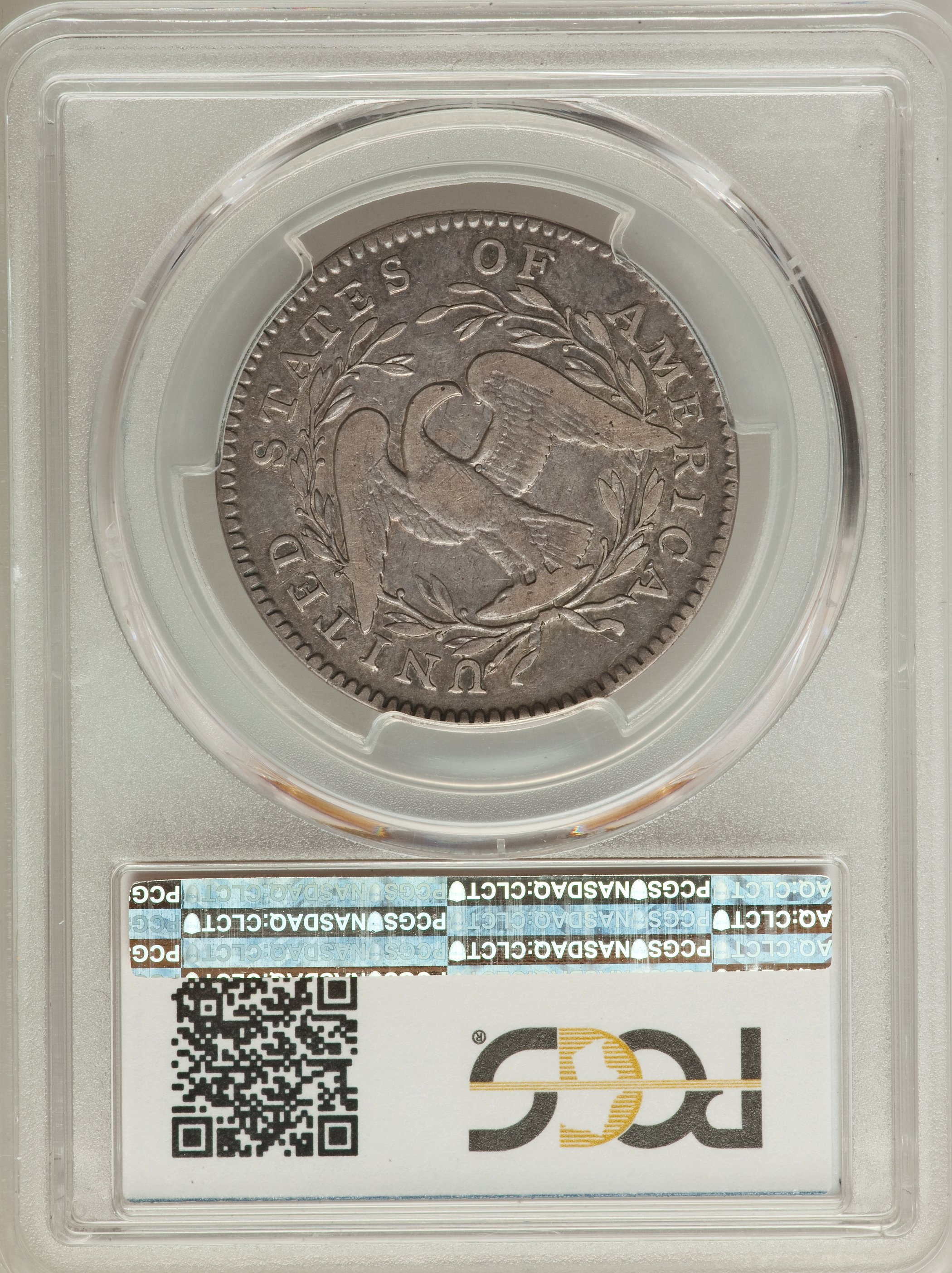 image for: 1795 50C 2 Leaves, O-104, T-24, R.4, VF30 PCGS....