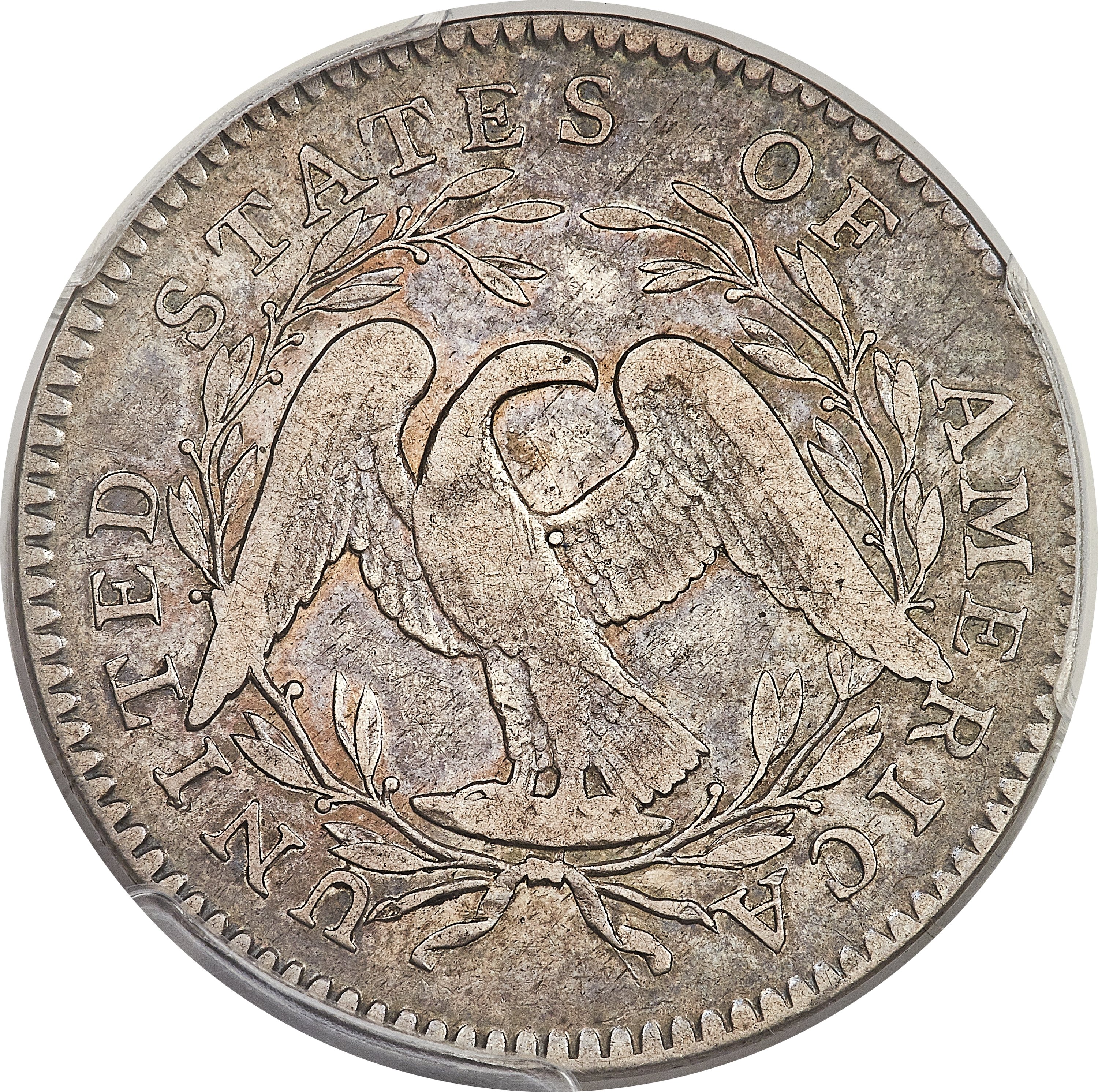 image for: 1795 50C 2 Leaves, O-104, T-24, R.4, VF30 PCGS....