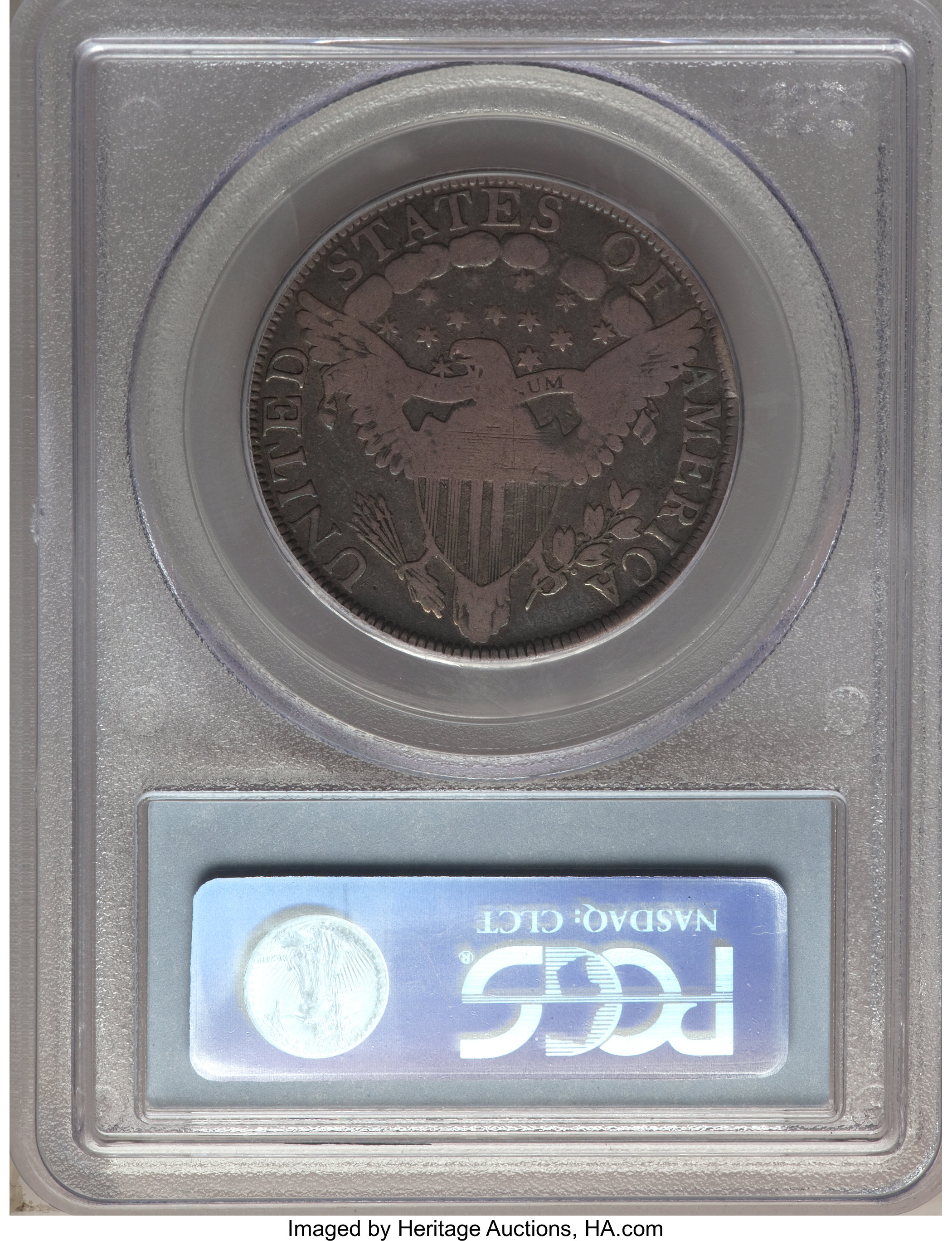 image for: 1801 50C O-102, T-1, High R.4, VG8 PCGS....