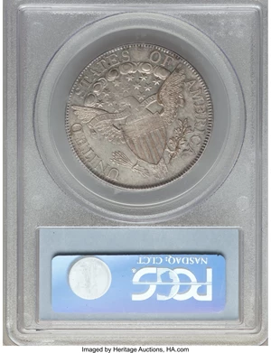 image for: 1806 50C Pointed 6, Stem, O-123, T-23, Low R.5, AU50 PCGS....