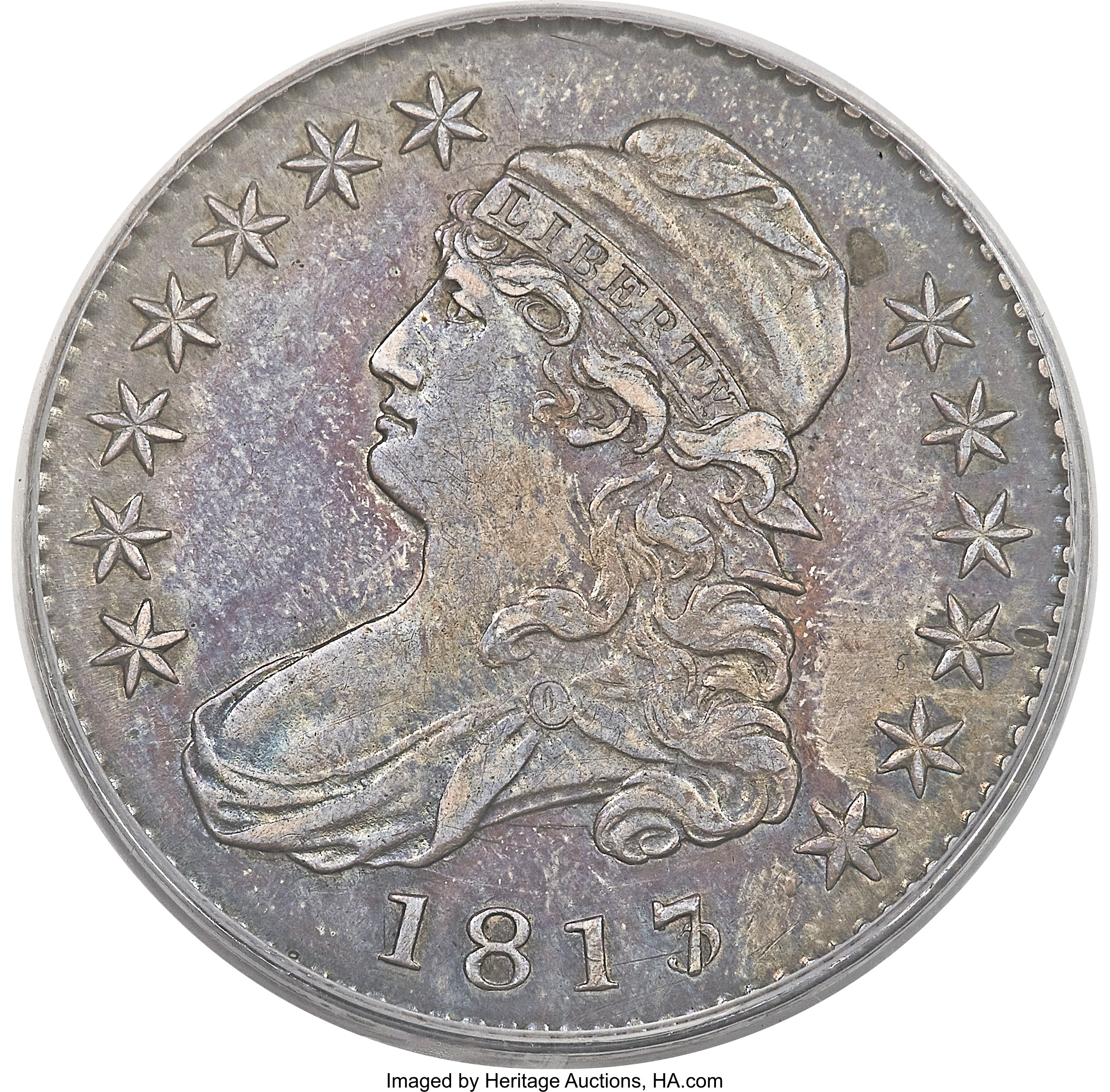 image for: 1817/3 50C O-101, R.3, AU50 PCGS....